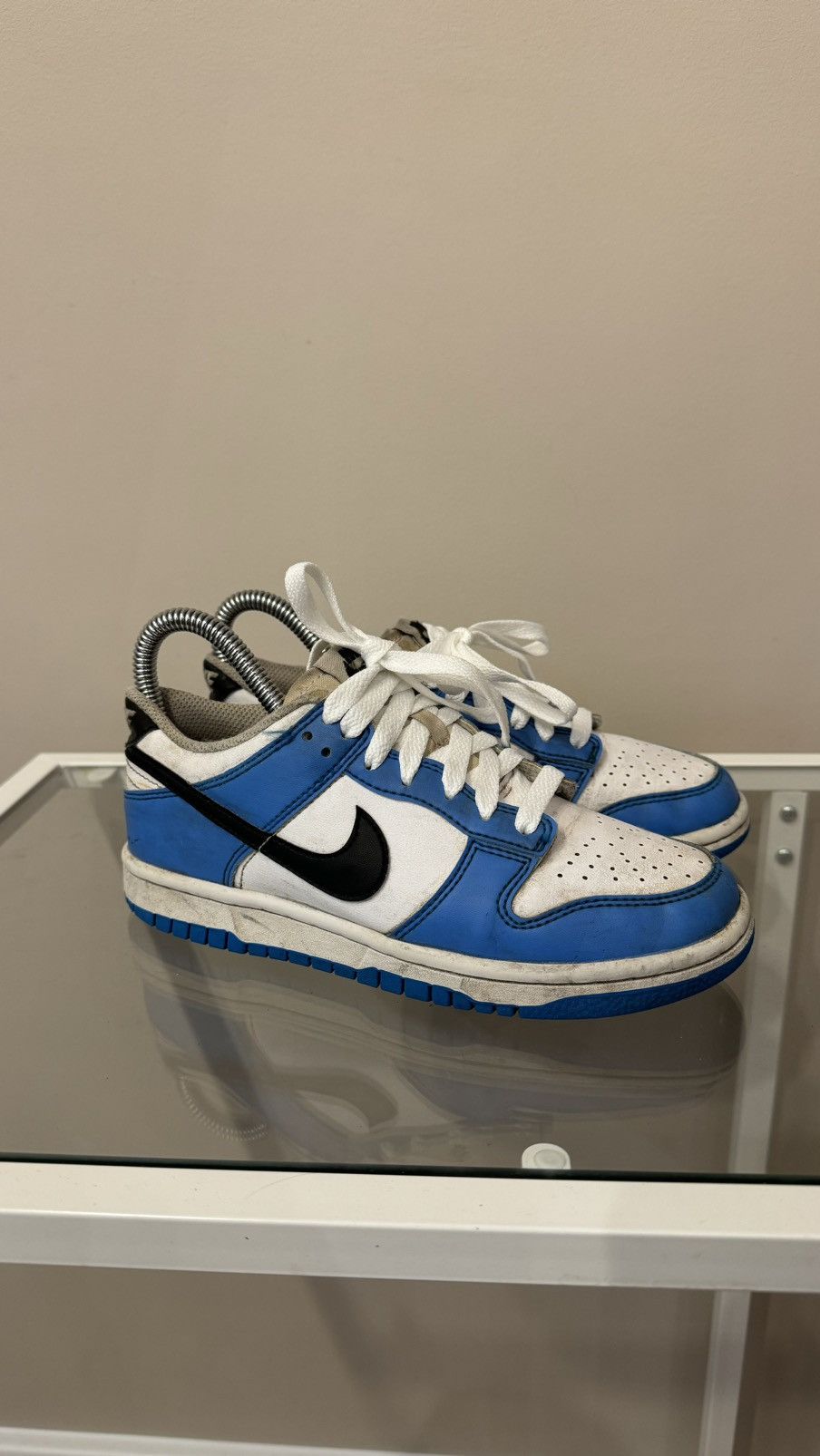 Nike Nike Dunk low sneakers blue white womens Size US 5.5 / IT 35.5 - 1 Thumbnail