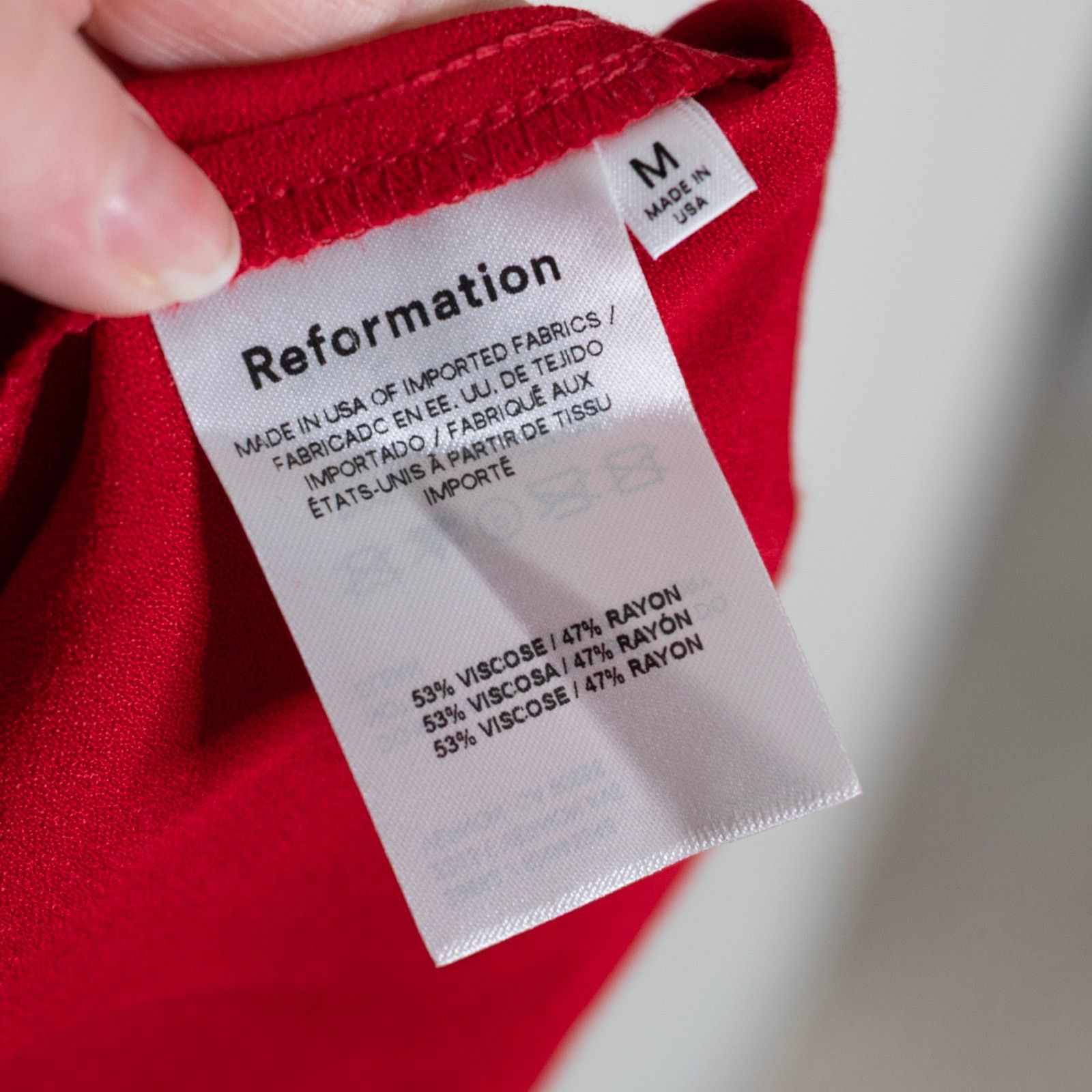 Reformation Reformation Marlowe Slip Dress Cherry Size M / US 6-8 / IT 42-44 - 7 Thumbnail