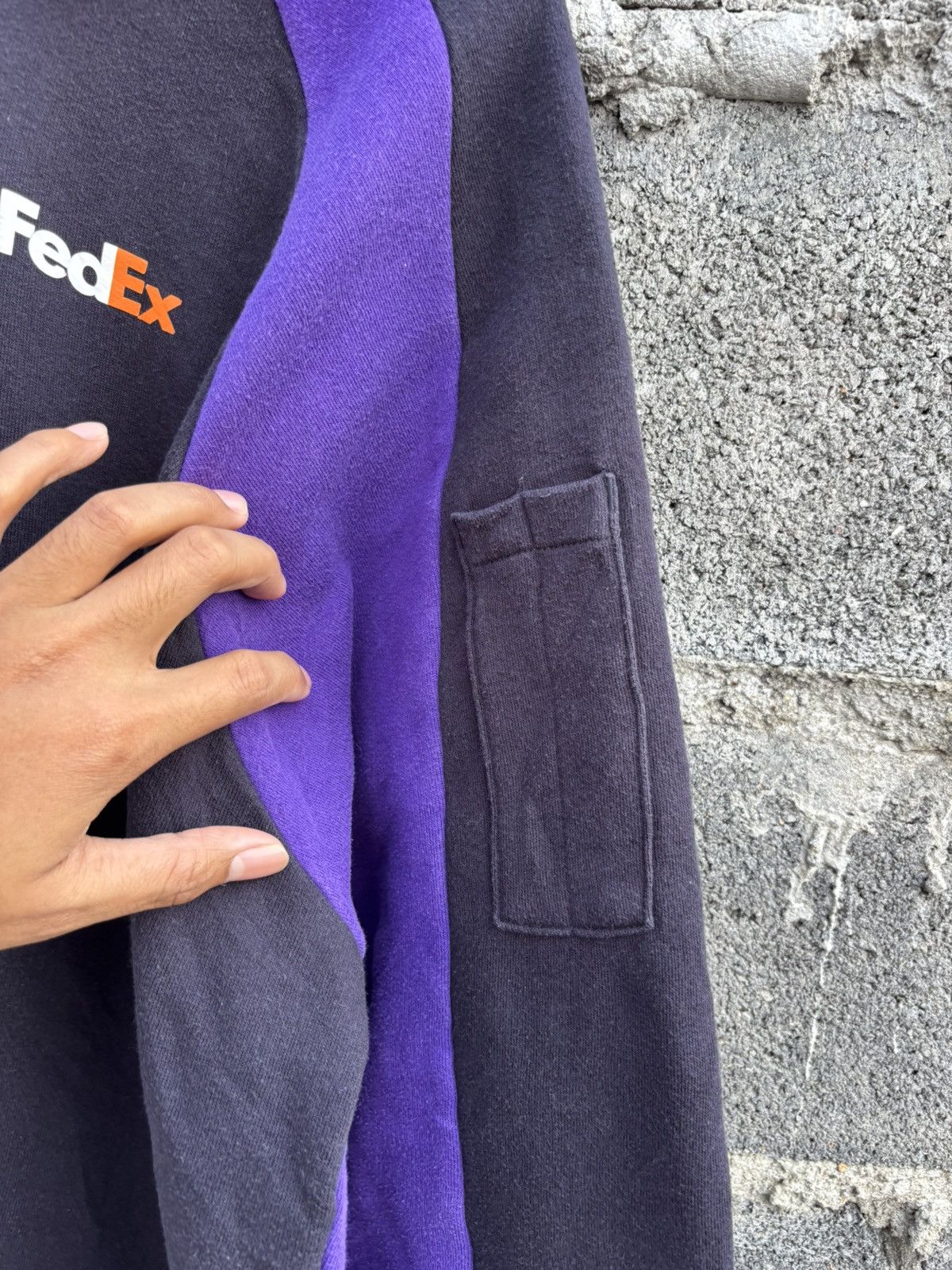 Vintage Fedex Uniform Half Zip Sweatshirt Size US L / EU 52-54 / 3 - 11 Thumbnail