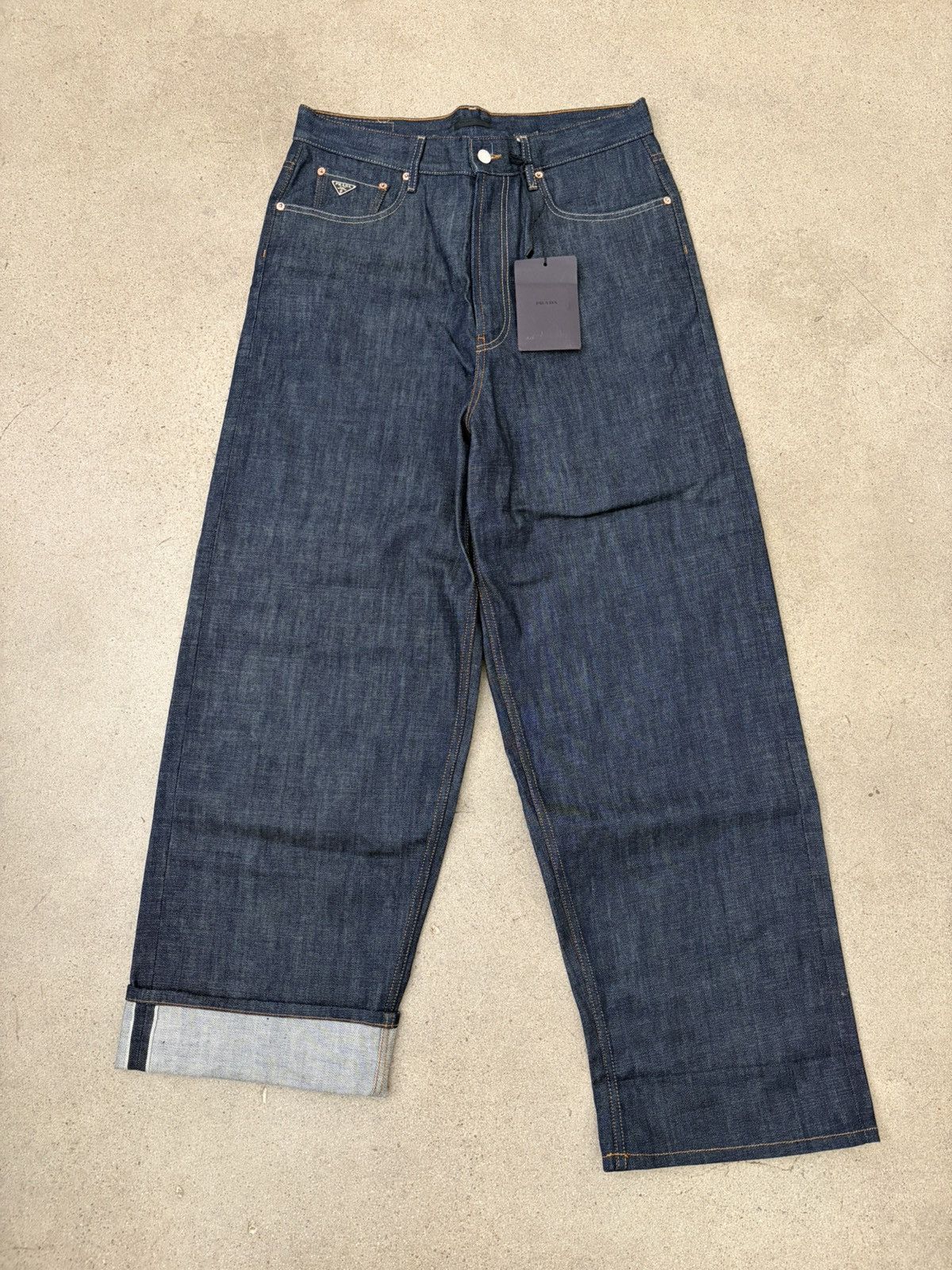 Prada wide leg selvage denim Size US 32 / EU 48 - 3 Thumbnail