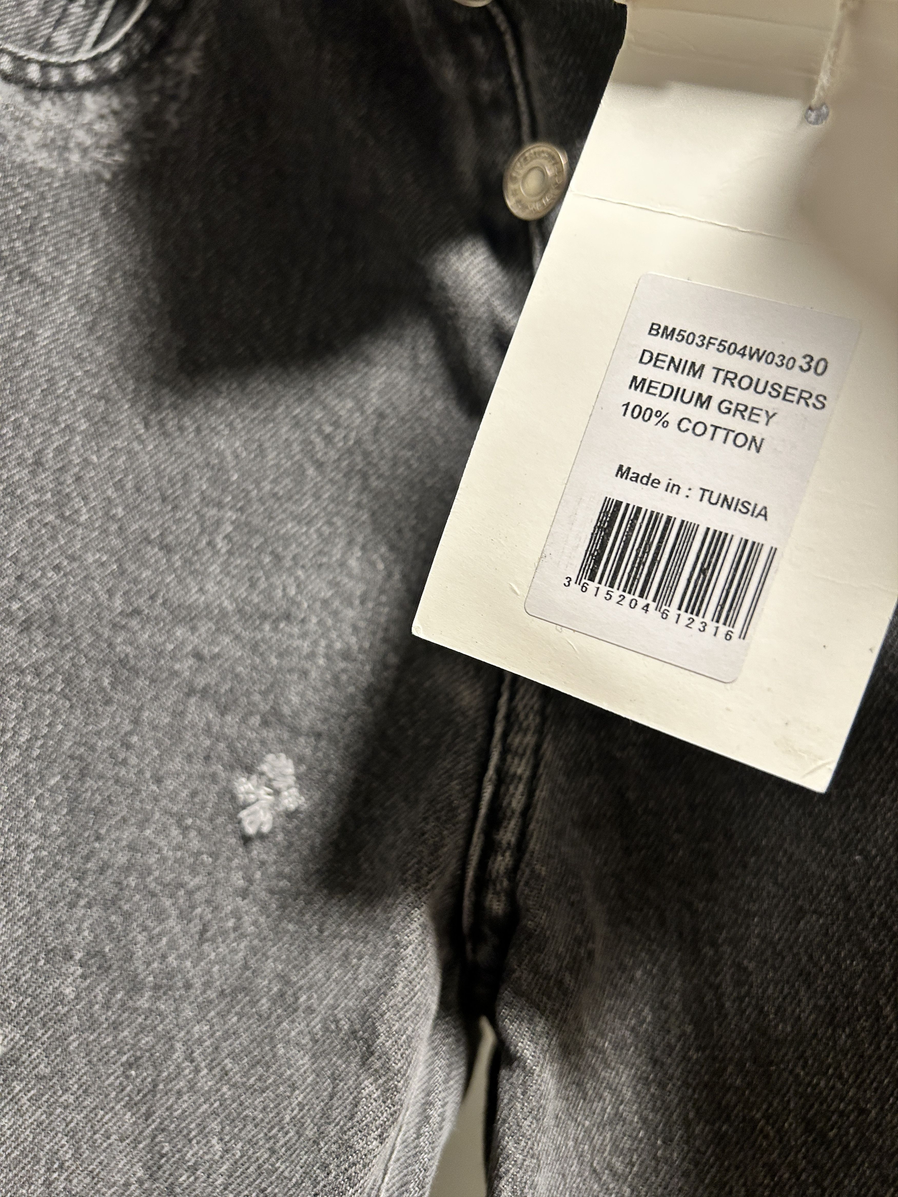 Givenchy medium grey denim jeans trouser holes skinny distressed Size US 30 / EU 46 - 6 Thumbnail