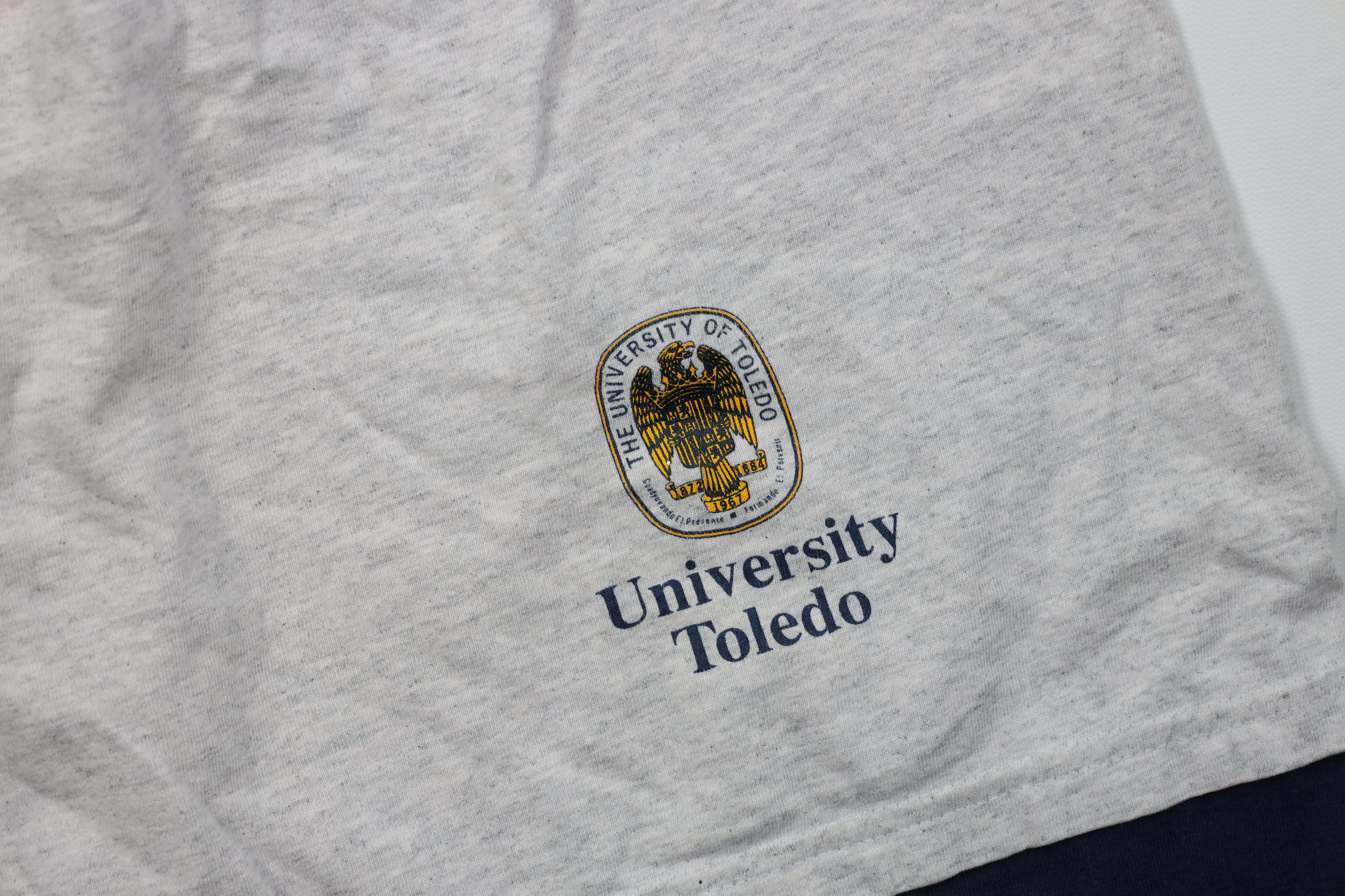 Vintage Vintage 90s Above Knee University of Toledo Shorts Gray USA Size US 34 / EU 50 - 5 Thumbnail