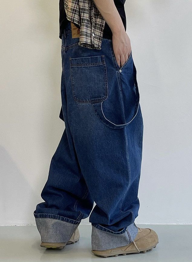 Japanese Brand × Vintage Retro punk cleanfit washed loose fit baggy jeans pants Size US 29 - 3 Thumbnail