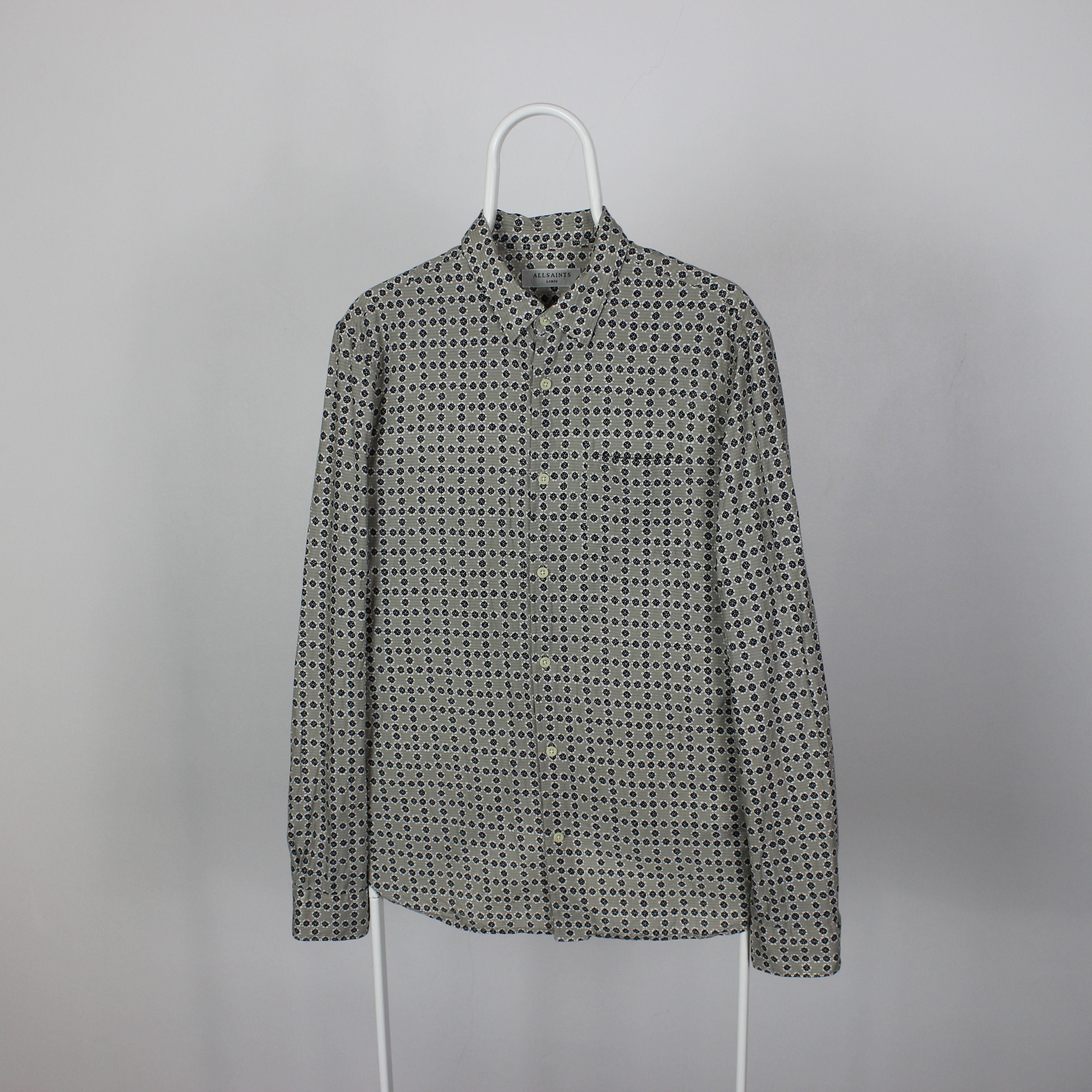 Allsaints Allsaints shirt men cotton Grid Ls shirt L Size US L / EU 52-54 / 3 - 6 Thumbnail