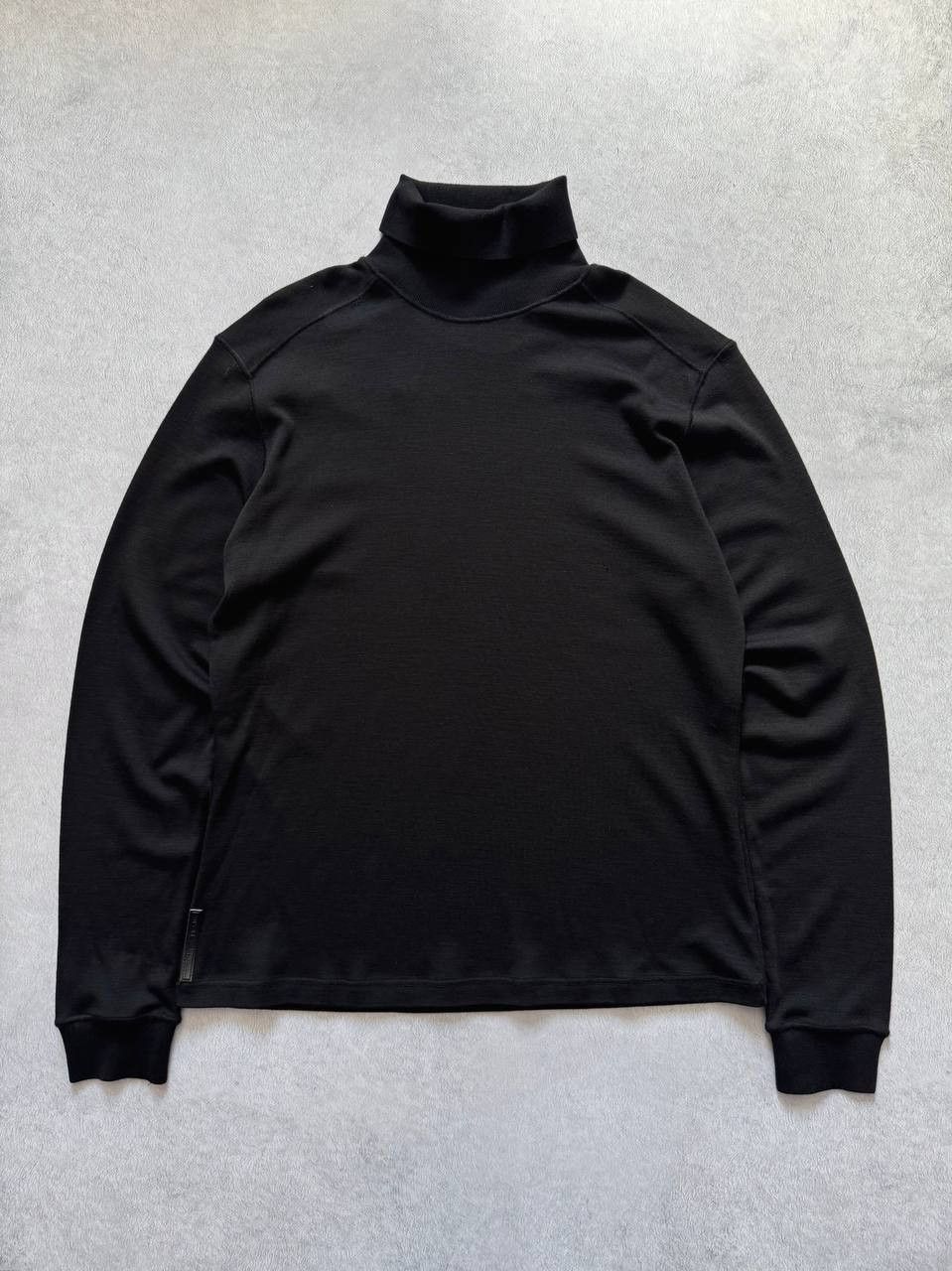 Prada Prada 2006 Black Tab Top Turtleneck Wool Sweater Size US XXL / EU 58 / 5 - 1 Thumbnail