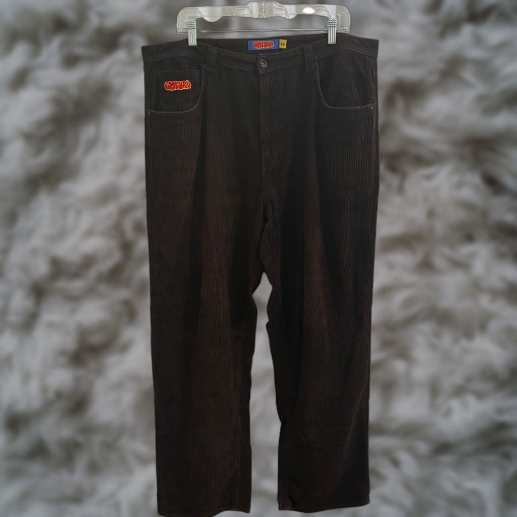 Empyre VINTAGE Empyre Brown Corduroy Straight Leg 5-Pocket Mens 36x29 Relaxed Baggy Inseam 29 Y2k Hipster Size US 36 / EU 52 - 1 Thumbnail