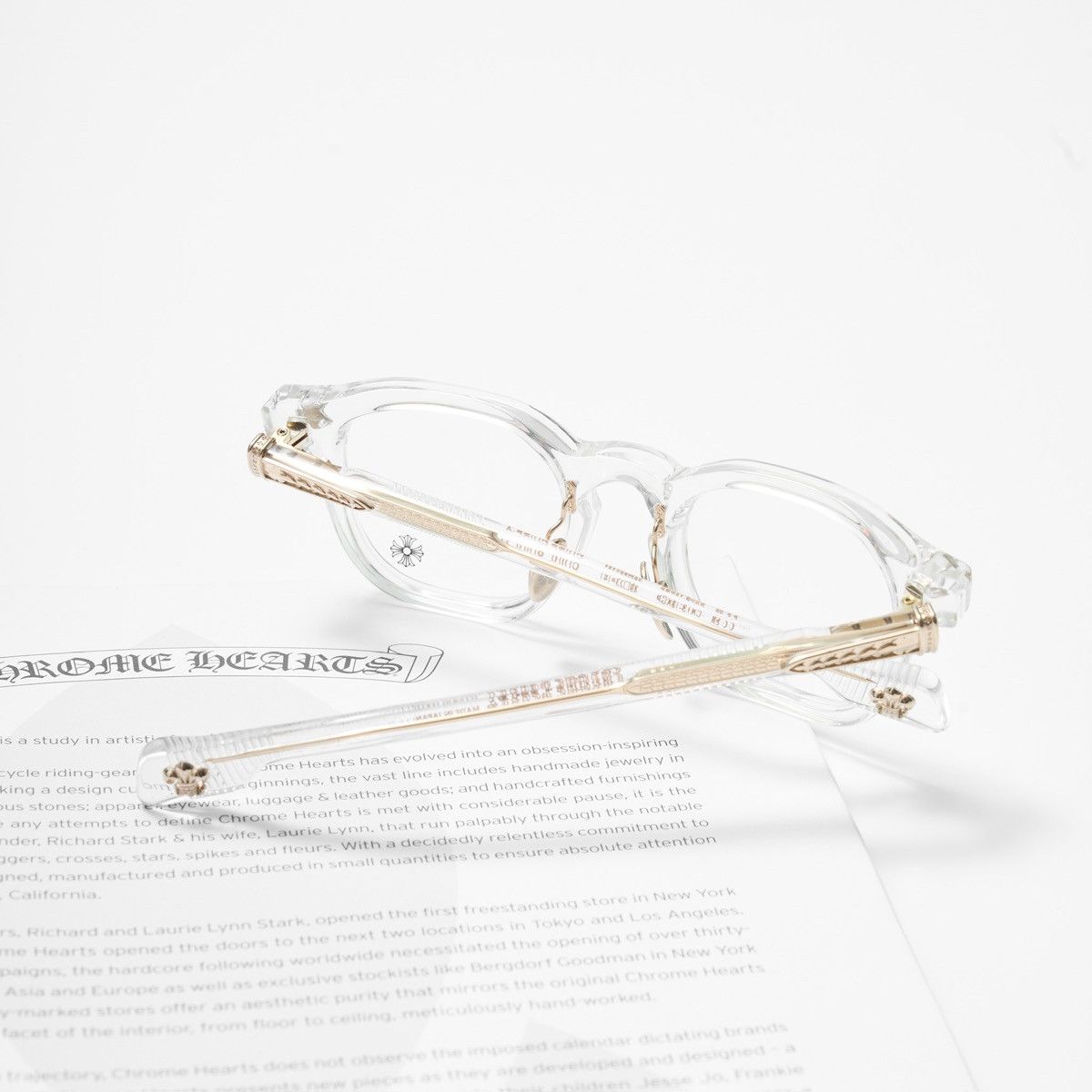 Chrome Hearts CHROME HEARTS CHIRP CHIRP-A CRYSTAL 18KGP GLASSES Size ONE SIZE - 7 Thumbnail