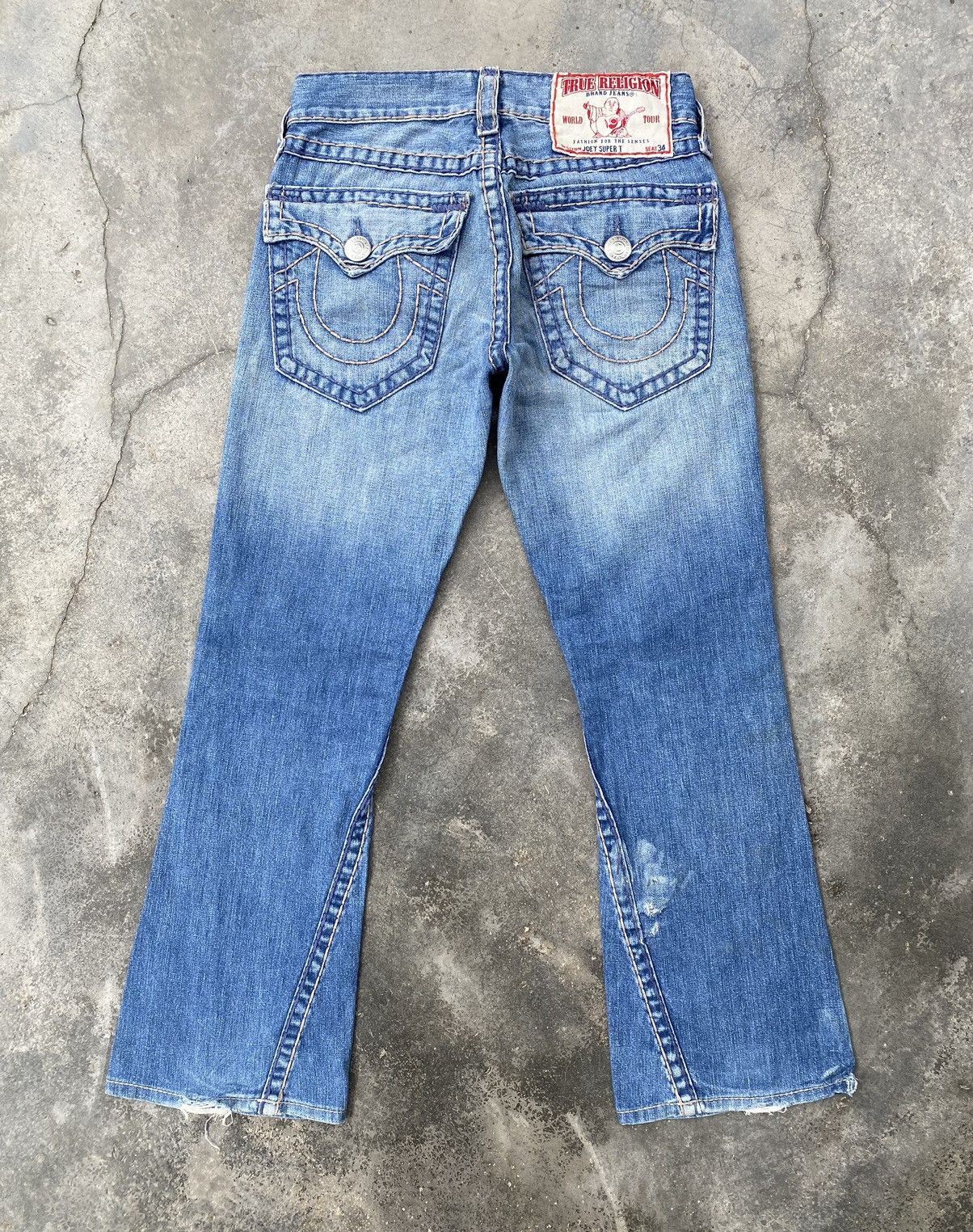 True Religion Vintage True Religion Distressed Denim Pants Size US 30 / EU 46 - 2 Thumbnail