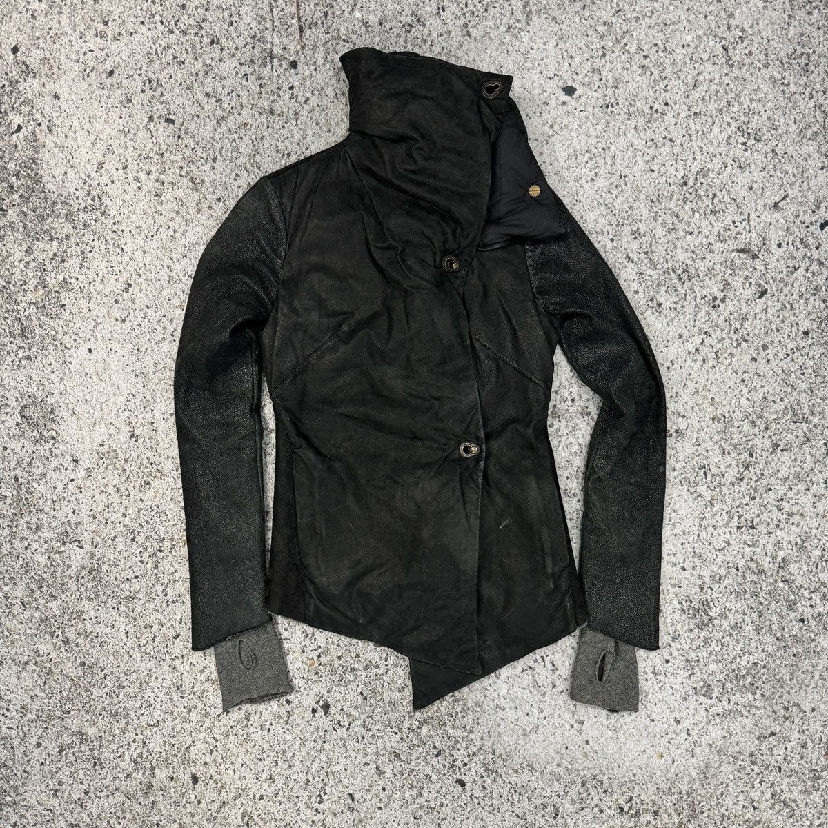 Isaac Sellam Experience Isaac Sellam Experience Lambskin Leather Down Puffer Jacket Size XS / US 0-2 / IT 36-38 - 6 Thumbnail