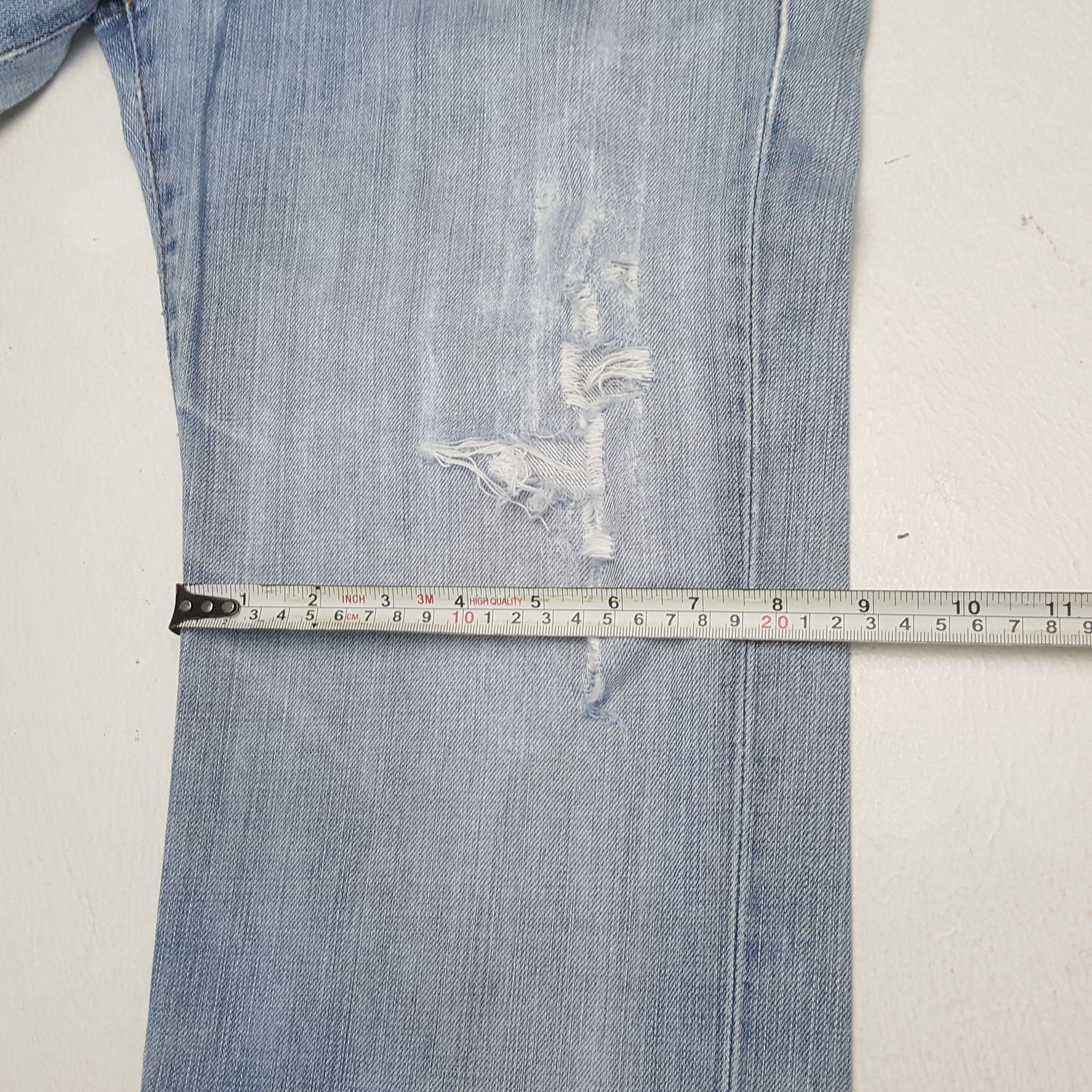 Edwin × Japanese Brand × Vintage EDWIN Streetwear Style Distressed Jean Size US 28 / EU 44 - 10 Thumbnail