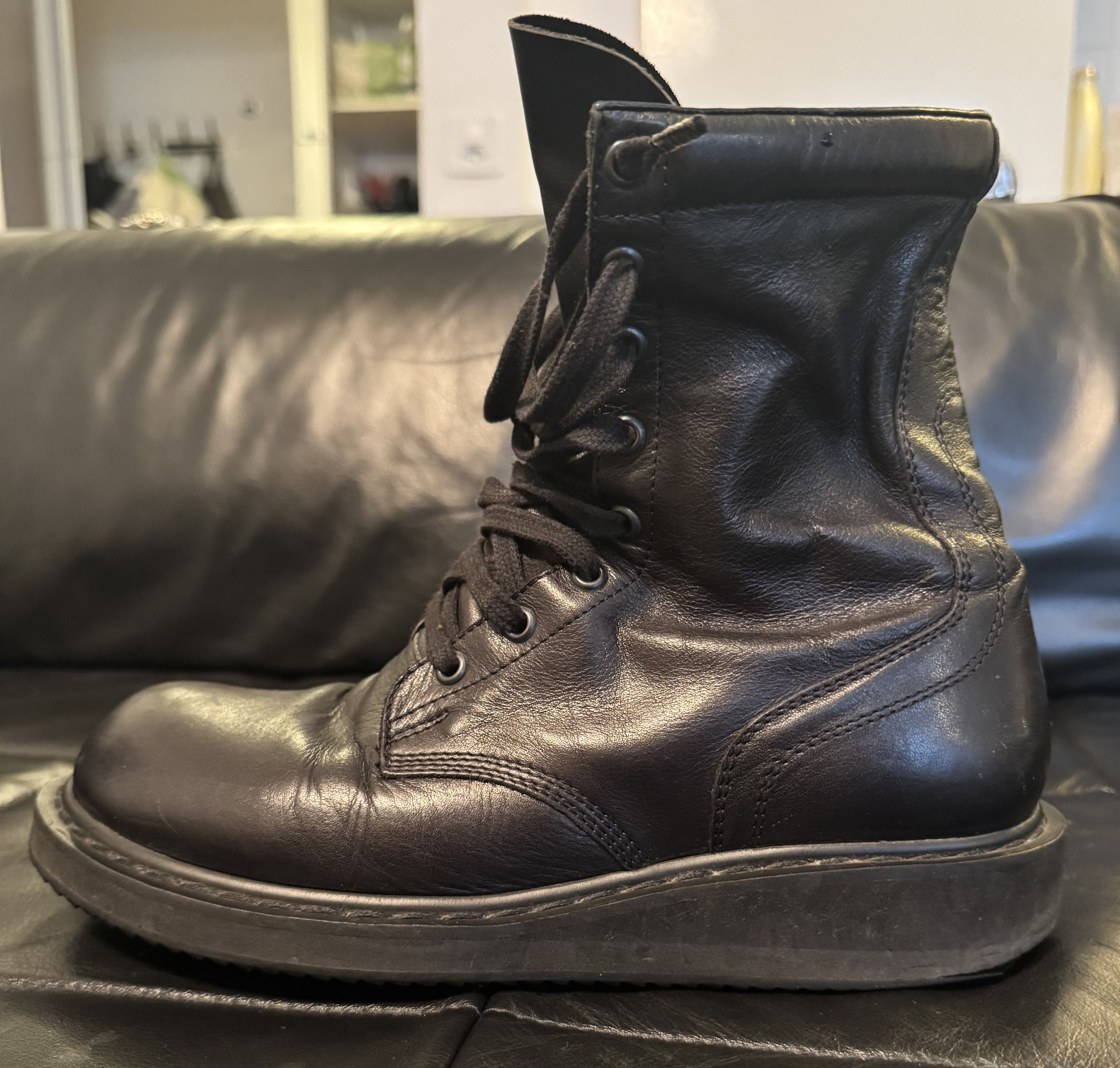 Rick Owens Anfibio Combat Boots Size US 7 / EU 40 - 4 Thumbnail