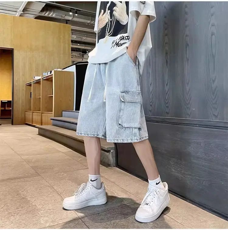 Japanese Brand Retro Multi Pocket Loose Jeans Size US 32 / EU 48 - 4 Thumbnail