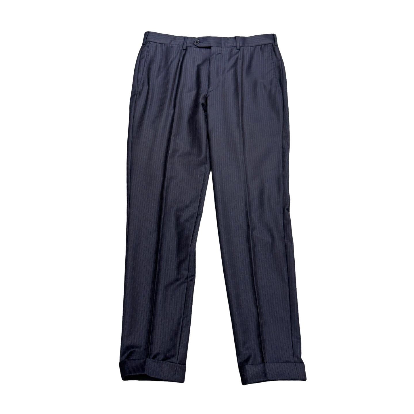 Ermenegildo Zegna Ermenegildo Zegna Striped Wool Trousers Size 32 Size US 32 / EU 48 - 1 Thumbnail