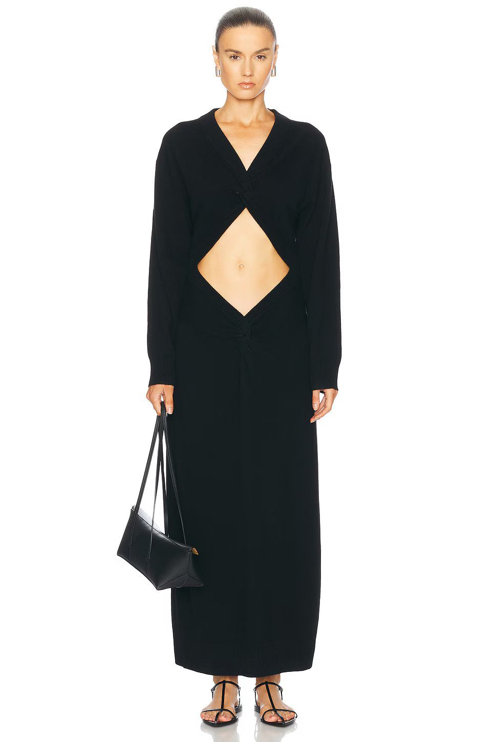 Christopher Esber Twist Disconnect Cashmere Dress Size S / US 4 / IT 40 - 1 Thumbnail