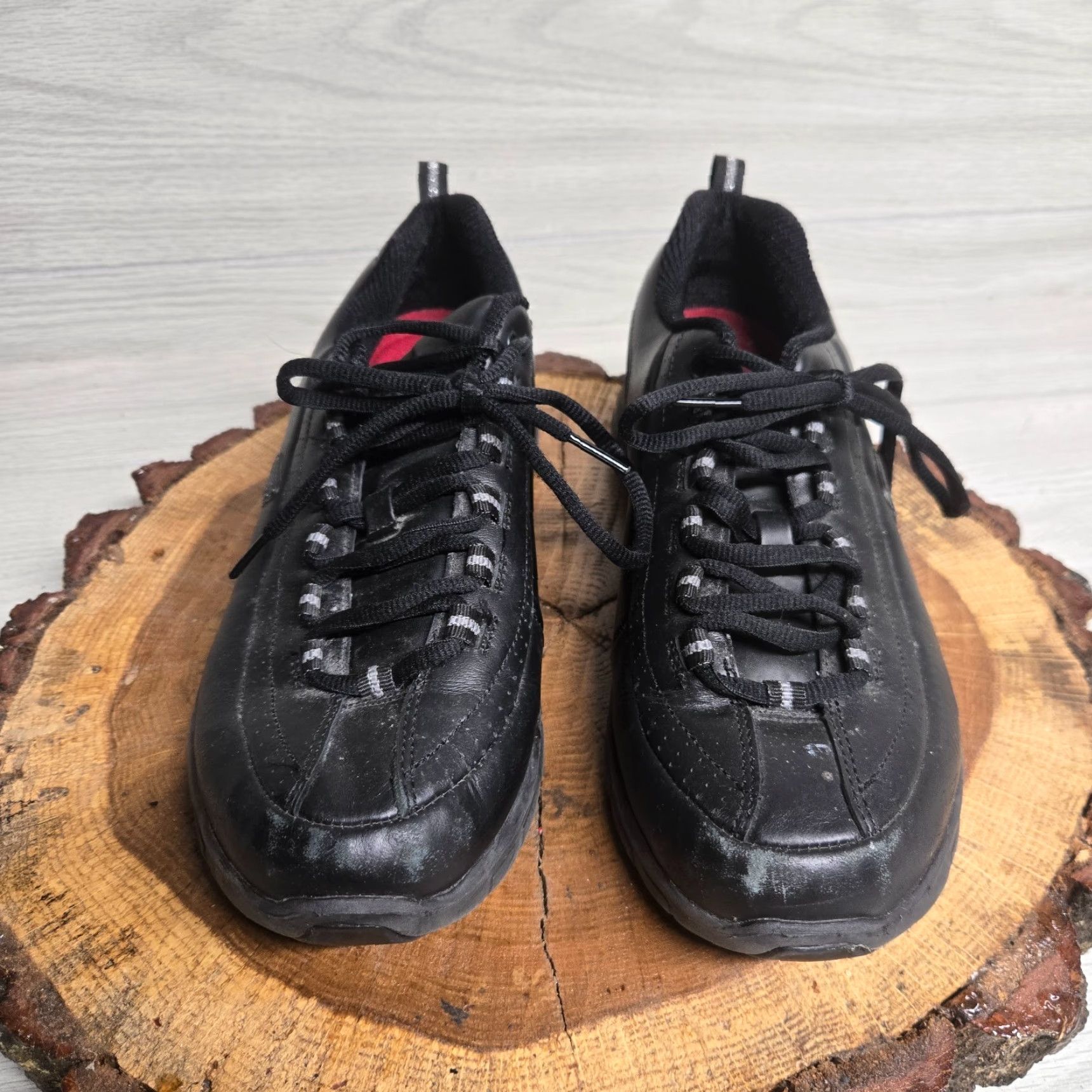 SKECHERS Skechers Relaxed Fit Flex Sole Sneakers - Black - Women's - Size 10 - Slip Resistant - Memory Foam - Low Top Athletic Shoes Size US 10 / IT 40 - 3 Thumbnail