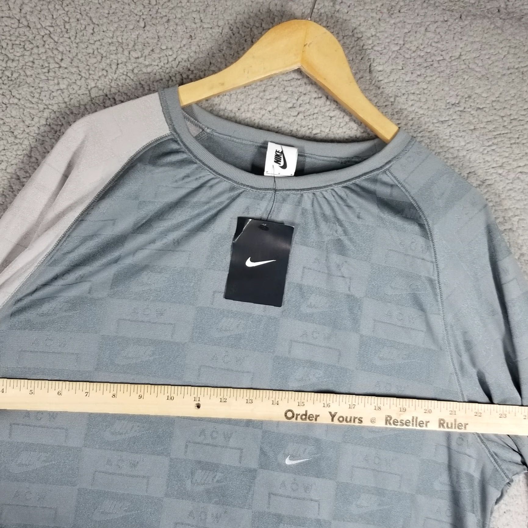 Nike Nike Mens Long Sleeve Top Crew Neck Pullover Casual Gray M AQ0433-065 Size US M / EU 48-50 / 2 - 5 Thumbnail