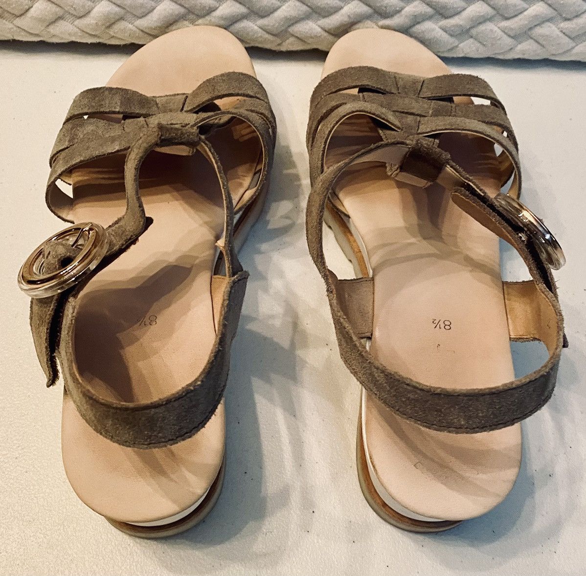 Other Gabor Suede Platform Wedge Slingback Jelli Sole Sandal 9.5 Size US 11 / IT 41 - 7 Thumbnail