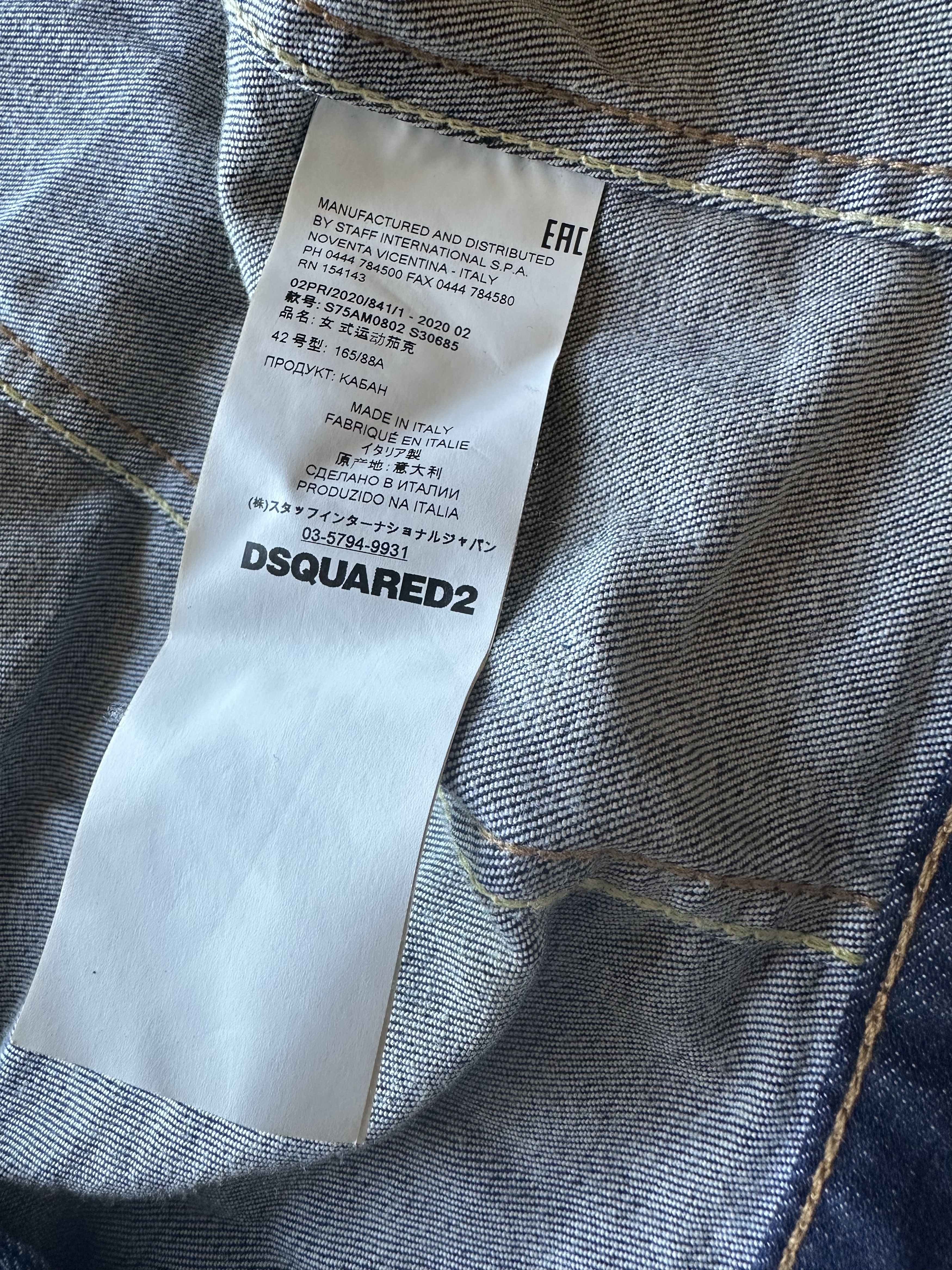 Dsquared2 Dsquared2 Cropped Jean Jacket Size M / US 6-8 / IT 42-44 - 4 Thumbnail