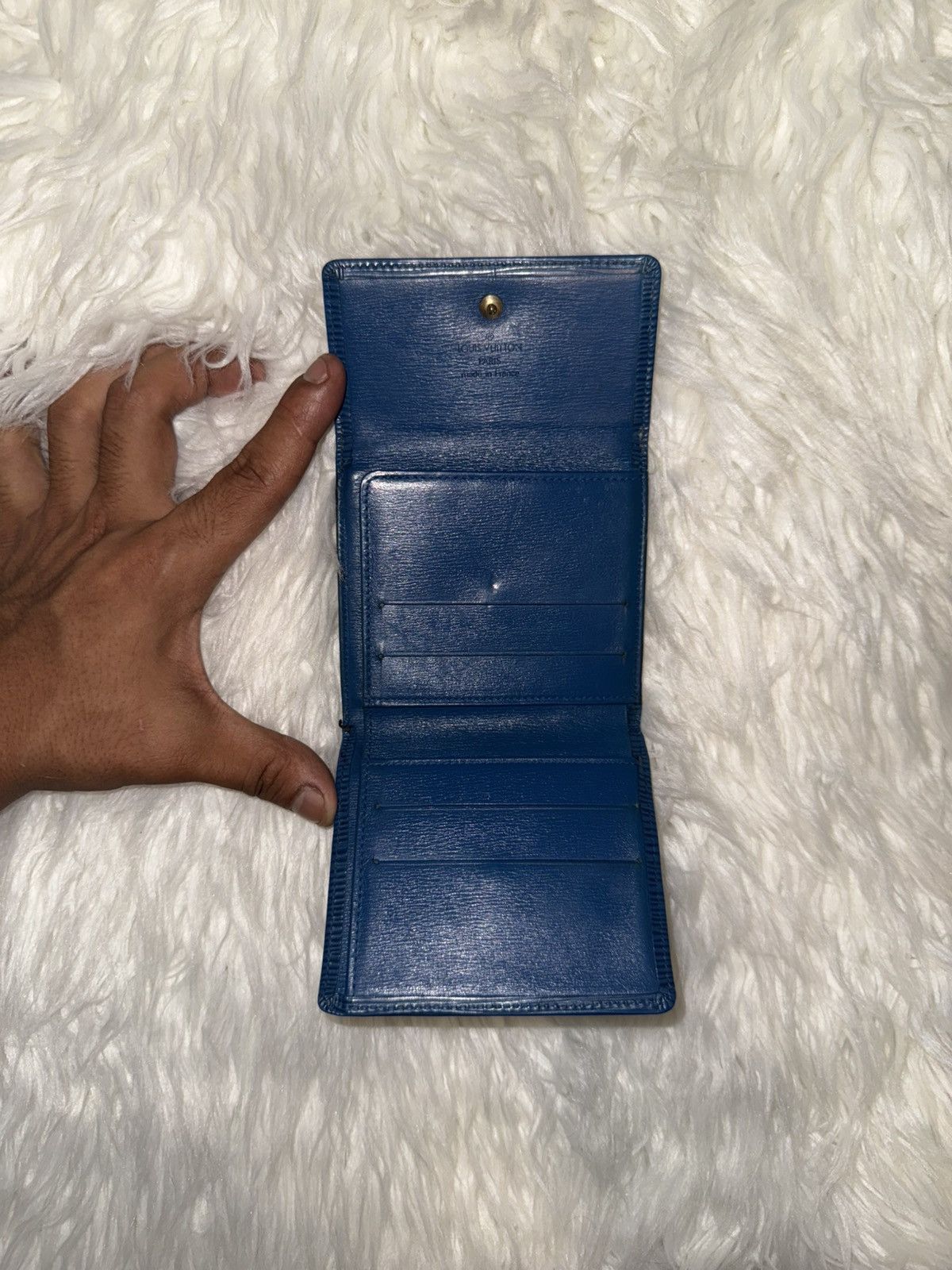Louis Vuitton Louis Vuitton Blue Epi Wallet Size ONE SIZE - 11 Thumbnail