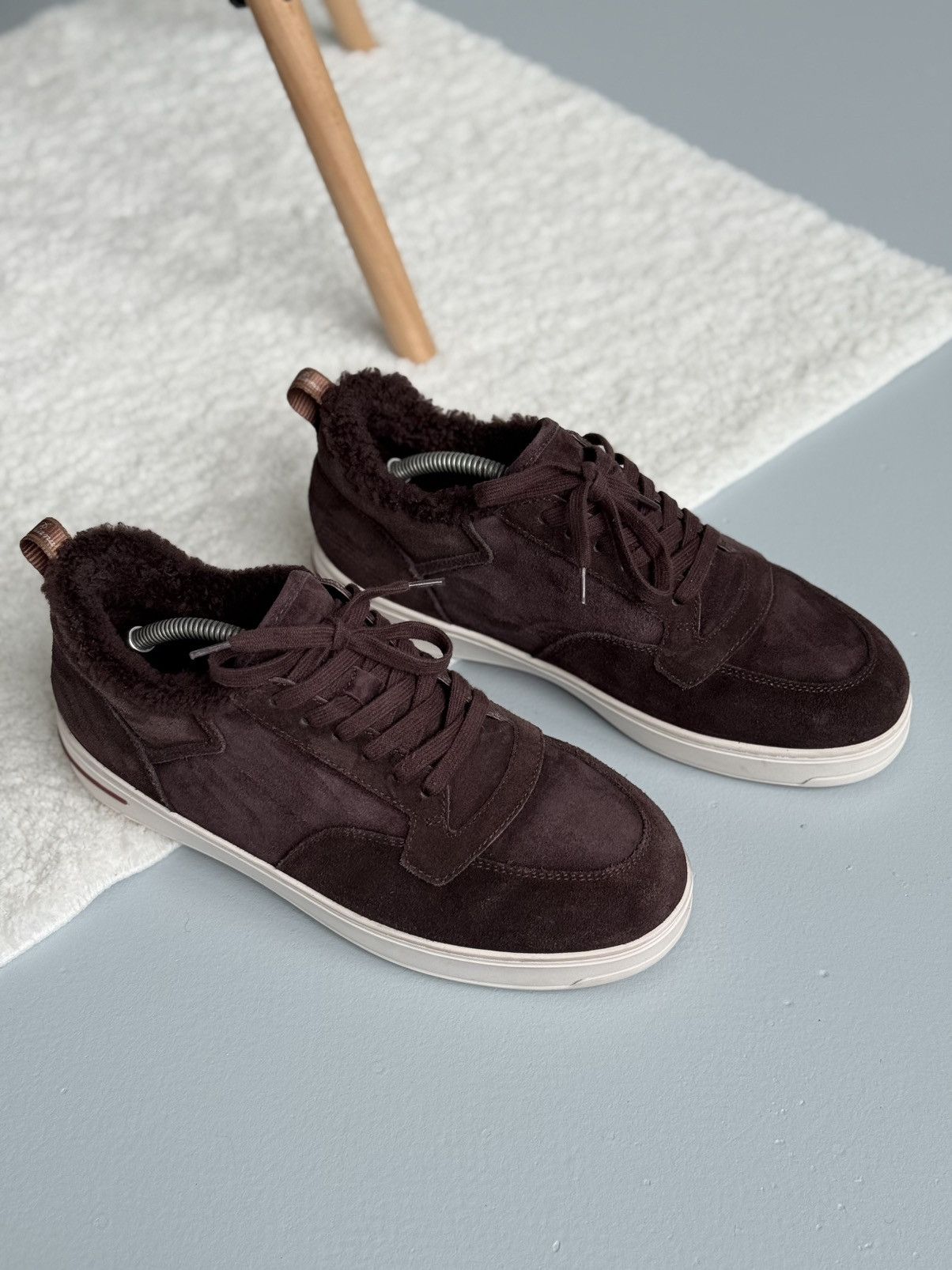 Loro Piana Loro Piana Newport Sneaker Sherling Burgandy Size US 10 / EU 43 - 5 Thumbnail