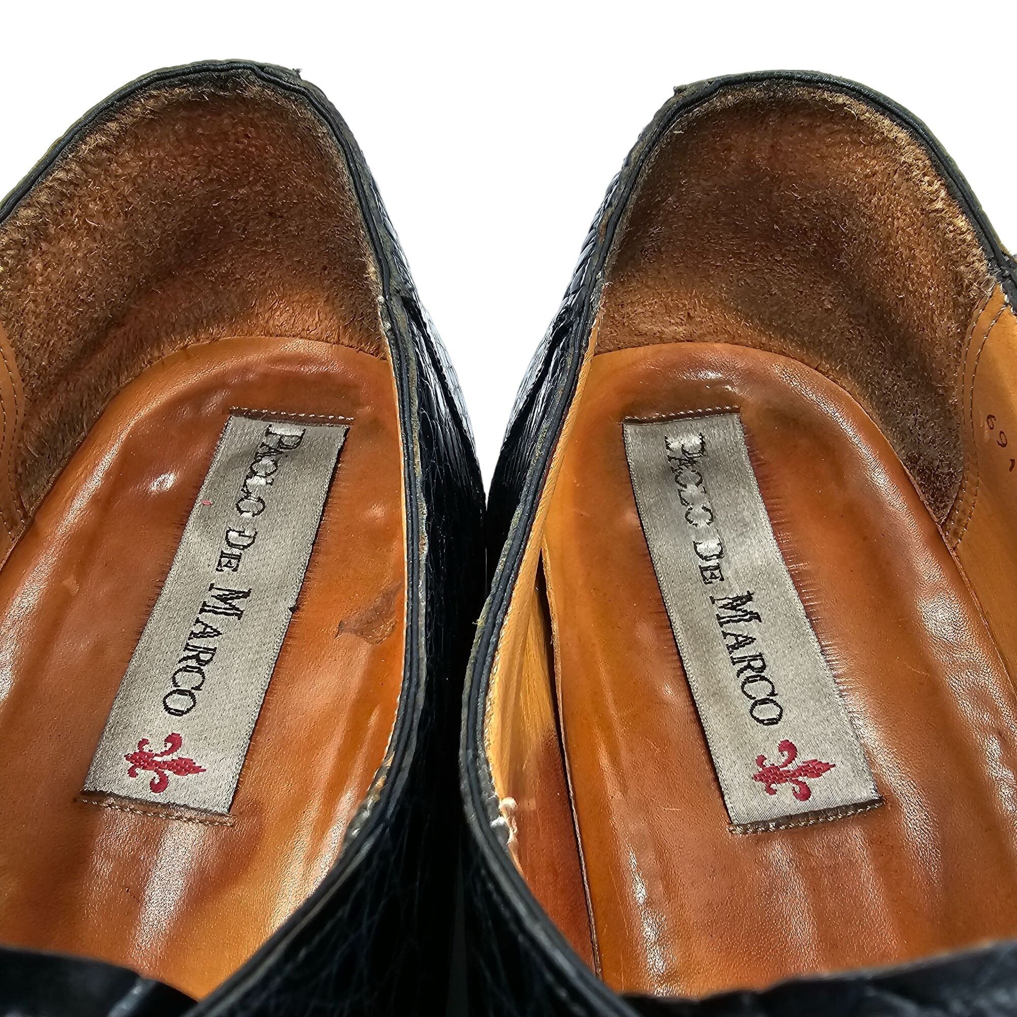 Other Vintage Exotic Full Alligator Men 15 Black Dress Shoes Paolo Size US 15 / EU 48 - 8 Thumbnail