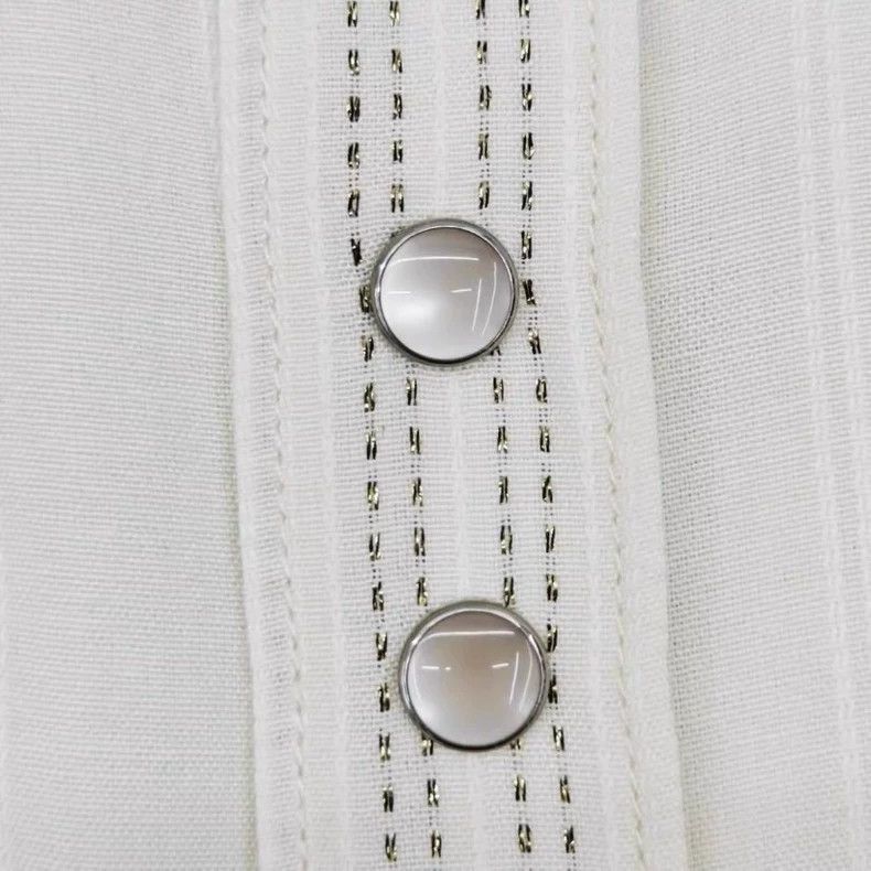 Saint Laurent Paris Saint Laurent Paris Saint Laurent Striped Button-Up Shirt Size US XS / EU 42 / 0 - 3 Thumbnail