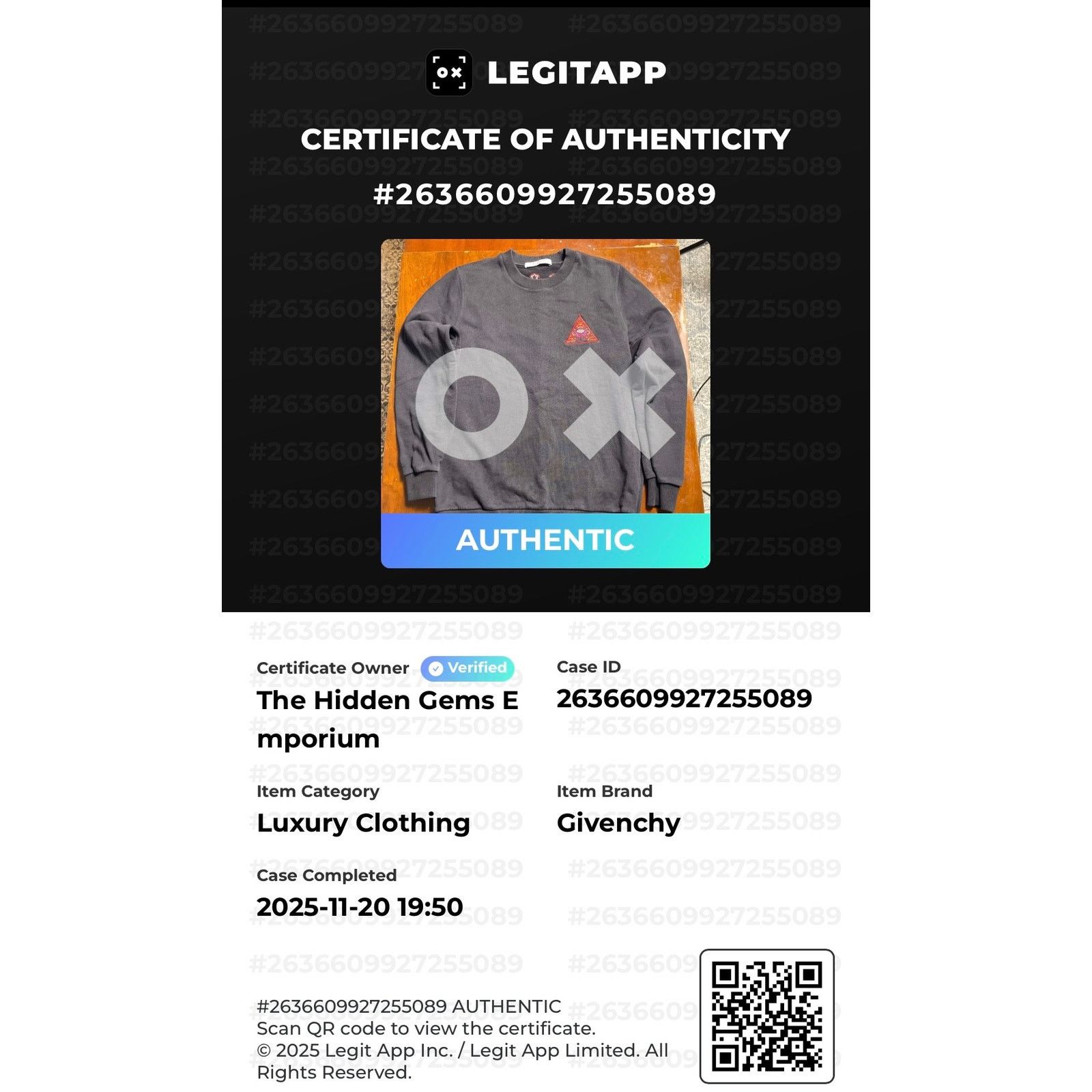 Givenchy Givenchy Paris Embroidered Illuminati Crew Neck Sweatshirt Size US XS / EU 42 / 0 - 2 Thumbnail