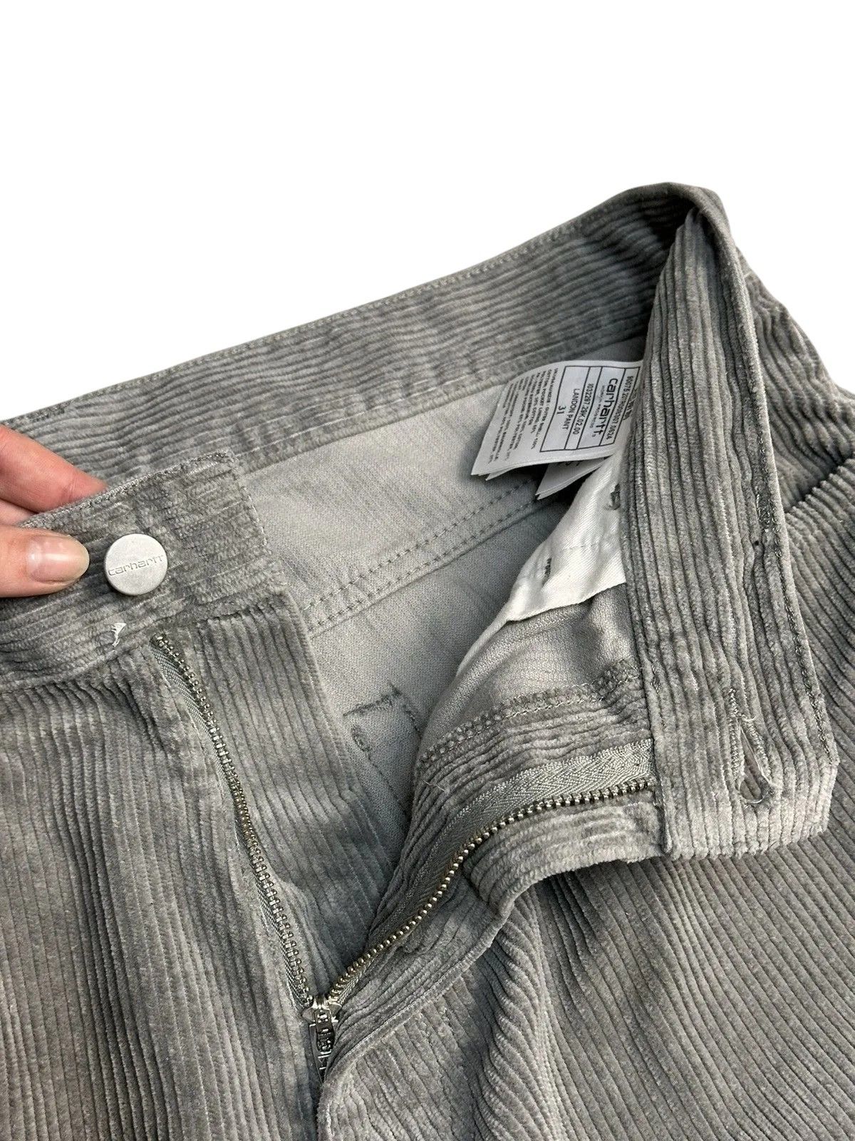 Carhartt Wip Vintage Y2K Carhartt Velvet Cargo Pants Baggy Double Knee Size US 31 - 9 Thumbnail