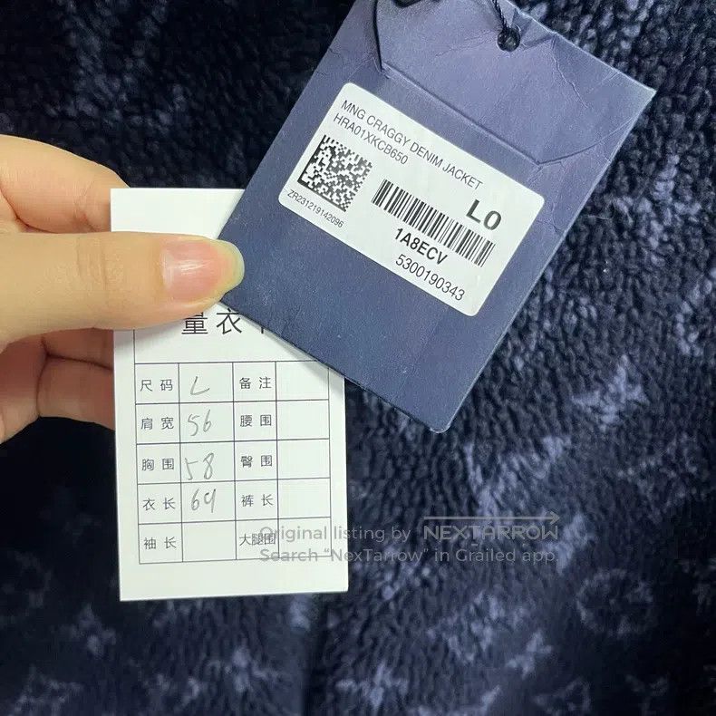 Louis Vuitton Louis Vuitton Navy full jacquard suede Logo jacket Size US L / EU 52-54 / 3 - 2 Thumbnail