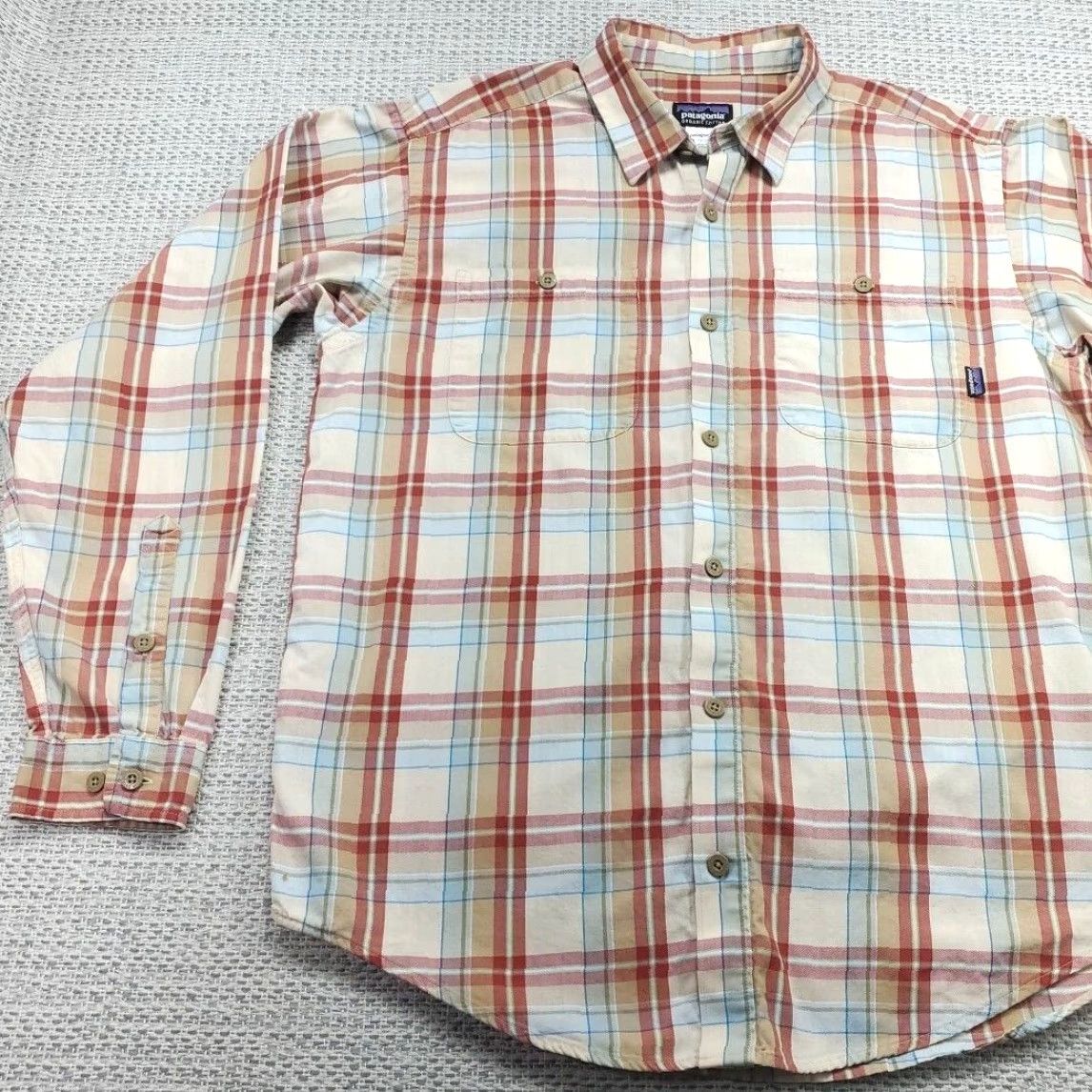 Patagonia Patagonia Shirt Mens M Button-Up Organic Cotton Plaid Long Sleeve Outdoor Western Camping Hiking Size US L / EU 52-54 / 3 - 3 Thumbnail