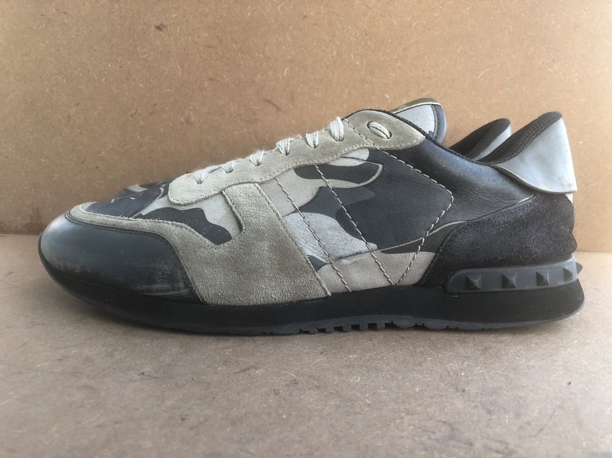 Valentino Valentino Garavani Grey Leather Men’s Sneakers Size 45 Size US 11 / EU 44 - 4 Thumbnail