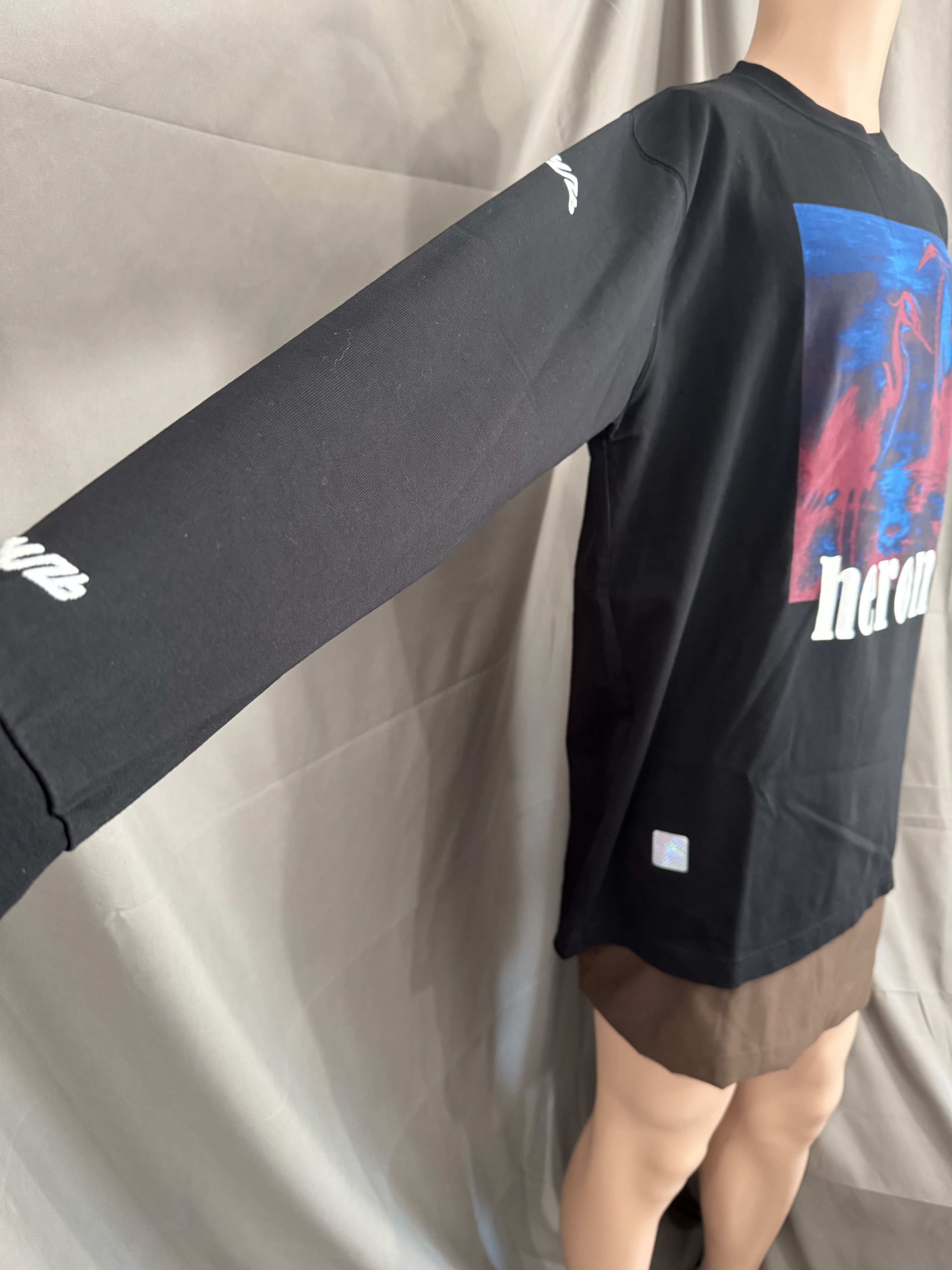 Heron Preston Heron Preston Black Graphic Long Sleeve Shirt Size Small Size US S / EU 44-46 / 1 - 4 Thumbnail