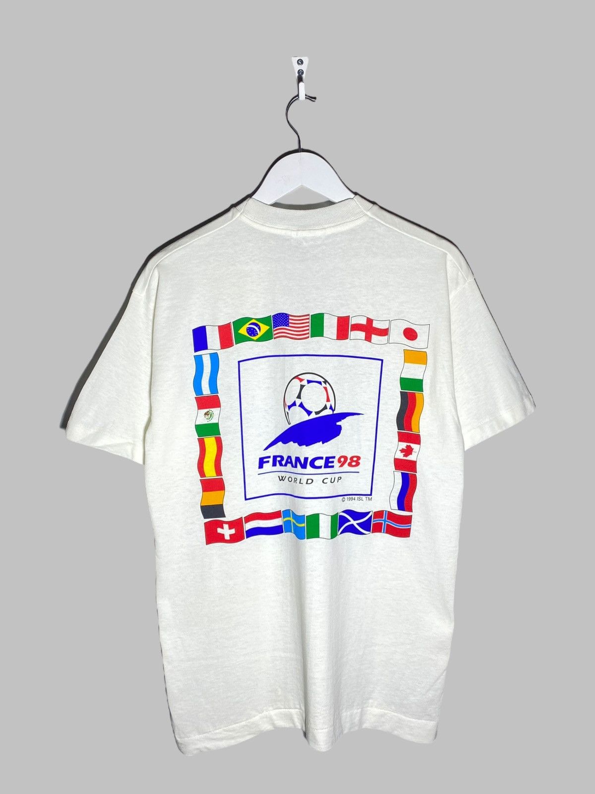 Vintage Vintage 1990s France World Cup Single Stitch Rare T-shirt Size US M / EU 48-50 / 2 - 1 Thumbnail