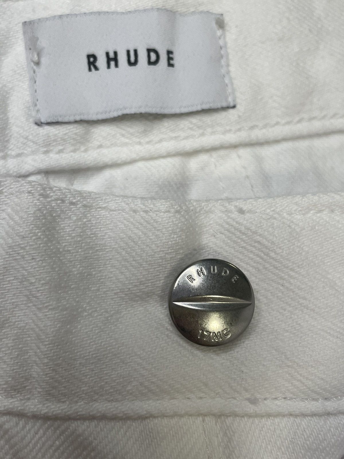 Rhude Rhude White Denim Jeans Size US 30 / EU 46 - 8 Thumbnail