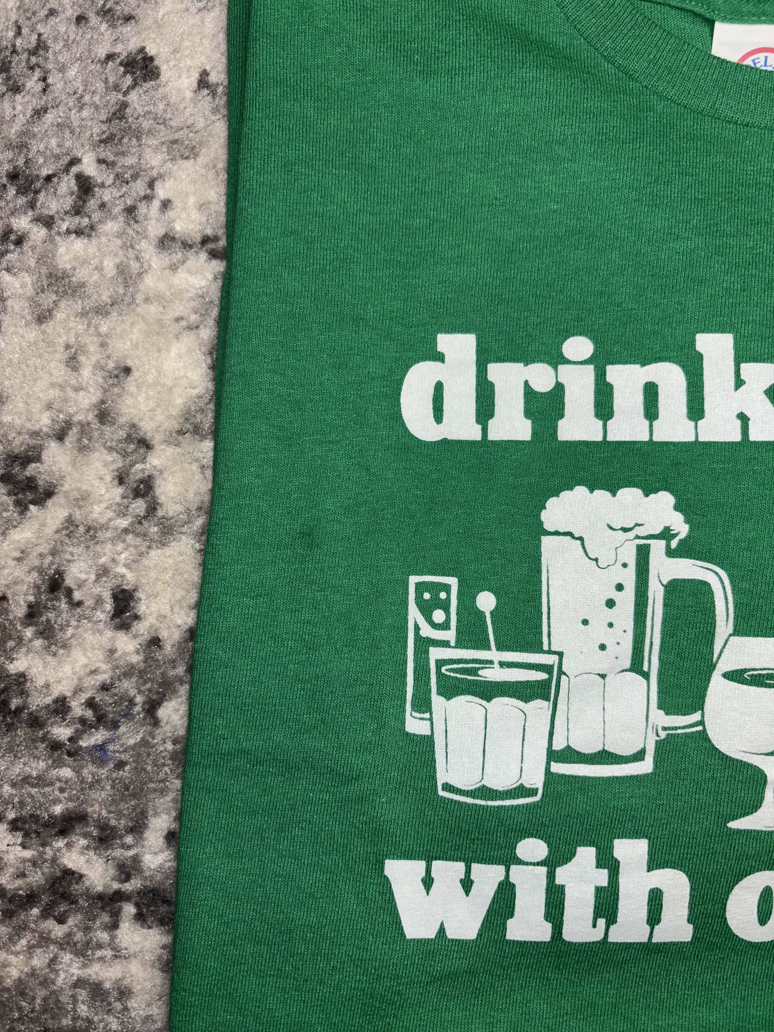 Vintage Y2K Drinks Well With Others Funny Shirt Size US L / EU 52-54 / 3 - 4 Thumbnail