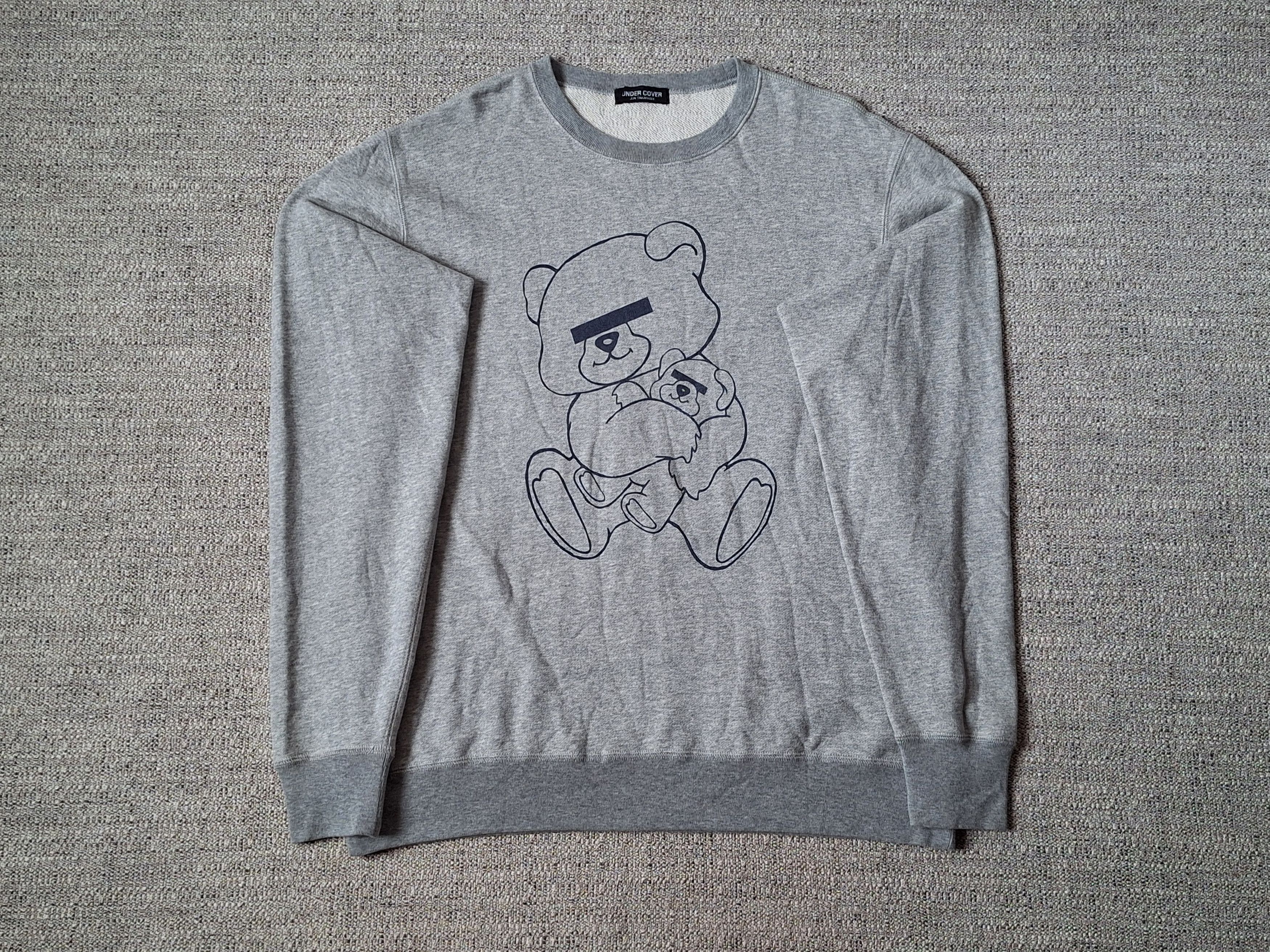 Undercover UNDER COVER JUN TAKAHASHI - Bear Logo Sweatshirt Crewneck Size US XL / EU 56 / 4 - 1 Thumbnail
