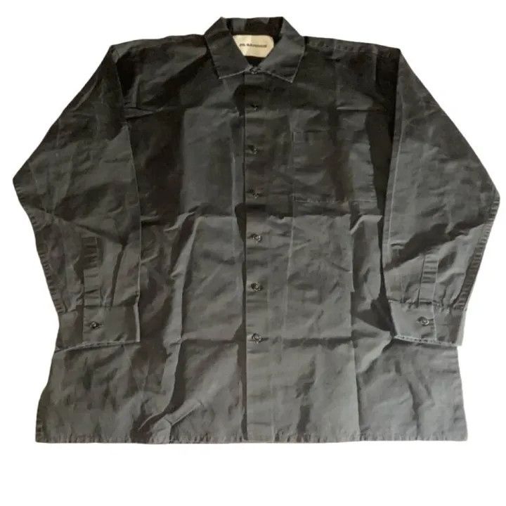 Jil Sander JIL SANDER Minimalist Long Sleeve Button-Up Shirt 0079 Size US M / EU 48-50 / 2 - 1 Thumbnail