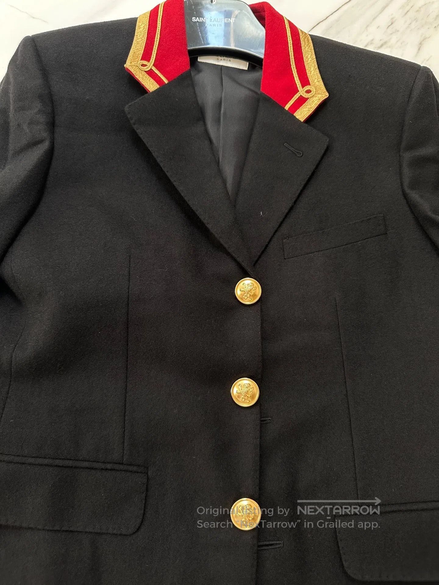 Saint Laurent Paris Saint Laurent Court Style Black Blazer. Size US S / EU 44-46 / 1 - 3 Thumbnail