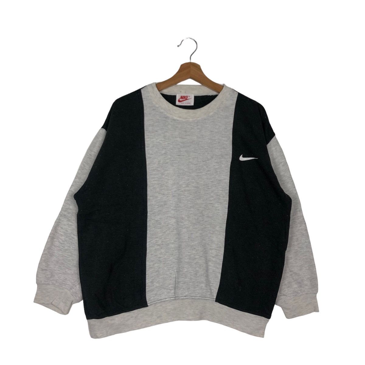 Nike 90’s Vintage Crewneck Sweatshirt Nike Big Swoosh Streetwear Size US M / EU 48-50 / 2 - 1 Thumbnail