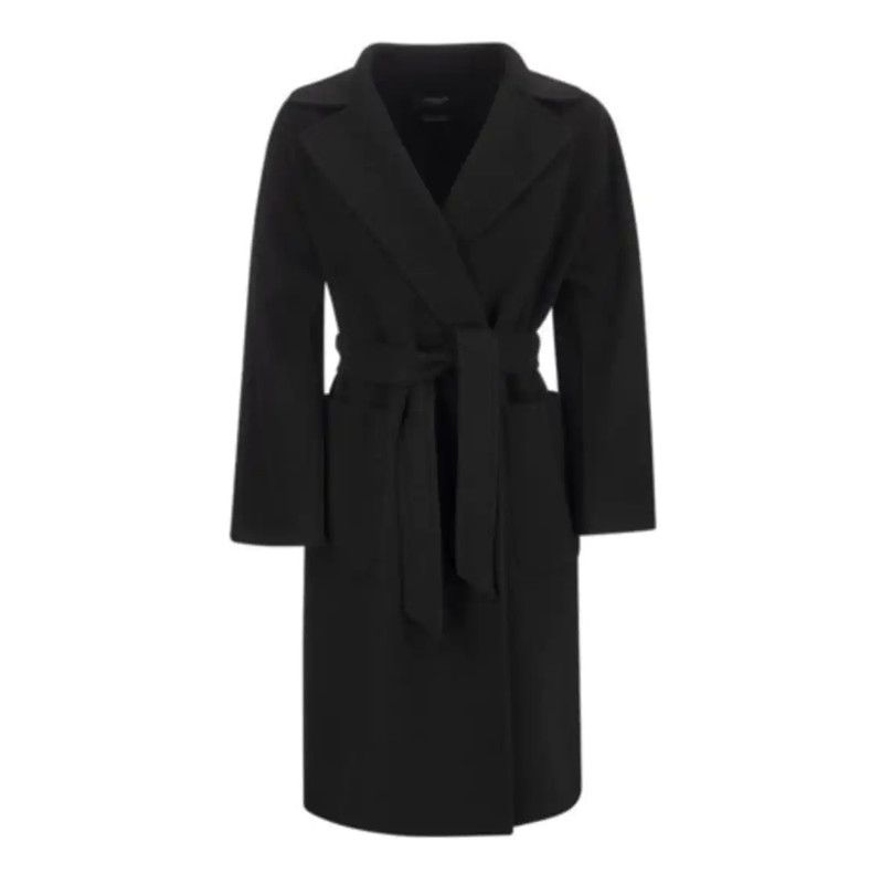Max Mara MaxMara Stylish Black Women's Coat 0089 Size M / US 6-8 / IT 42-44 - 1 Thumbnail