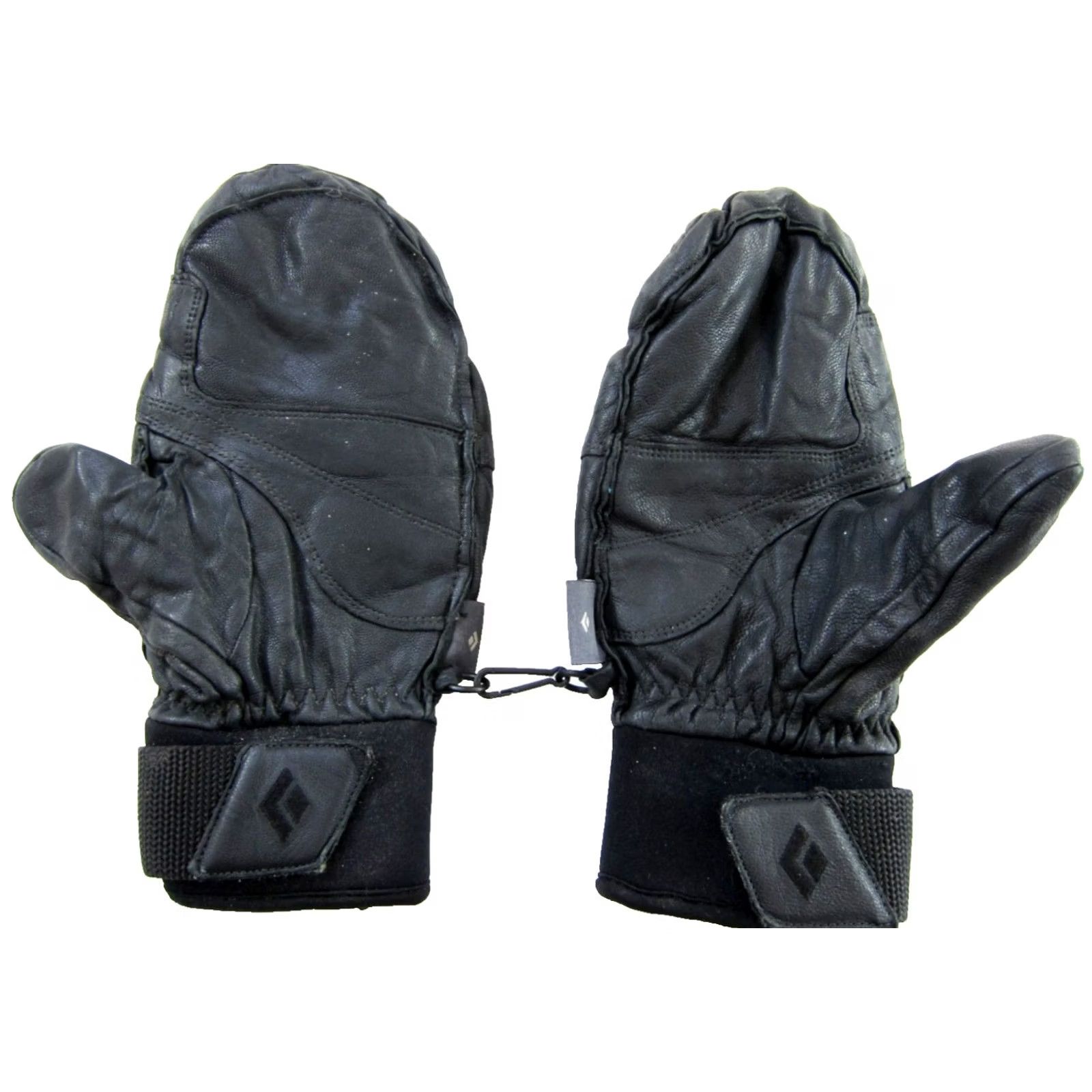 Black Diamond VINTAGE Black Diamond Mitten Shirt Women S Black Leather Fleece Lined 100% Leather Ski Women Size S / US 4 / IT 40 - 4 Thumbnail