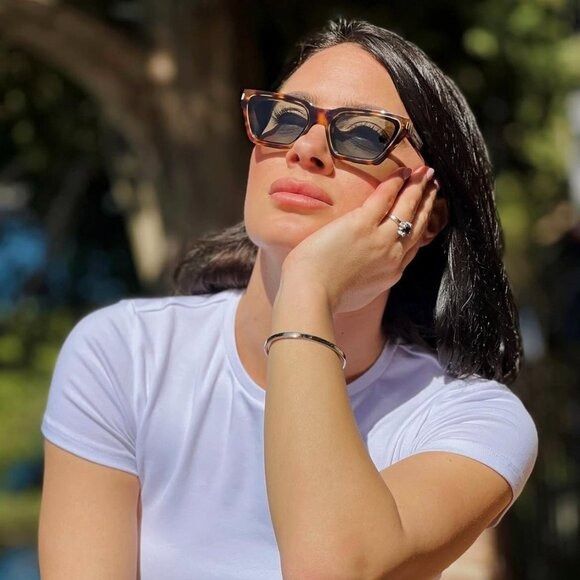 Saint Laurent Paris 🕶️ New Saint Laurent SL633CALISTA 003 Sunglasses - Havana Size ONE SIZE - 4 Thumbnail
