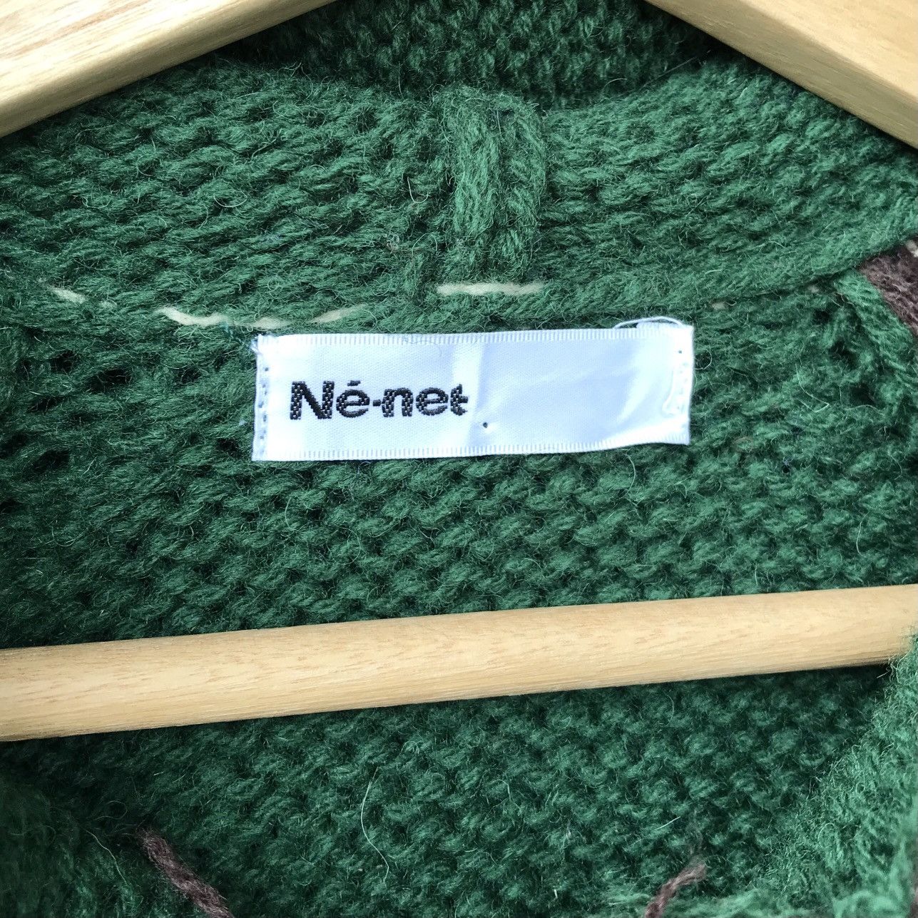 Issey Miyake × Japanese Brand × Ne-Net Ne-Net Japan Issey Miyake Design Knitted Hooded Sweater Size US M / EU 48-50 / 2 - 10 Thumbnail