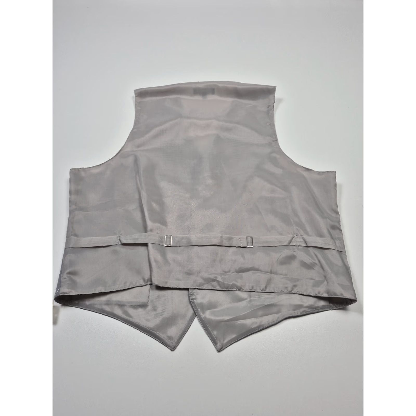 Vintage VINTAGE Fumagalli's Suit Vest Mens L Gray 100% Wool Belted 3 Piece Formal Wedding Size 42R - 5 Thumbnail