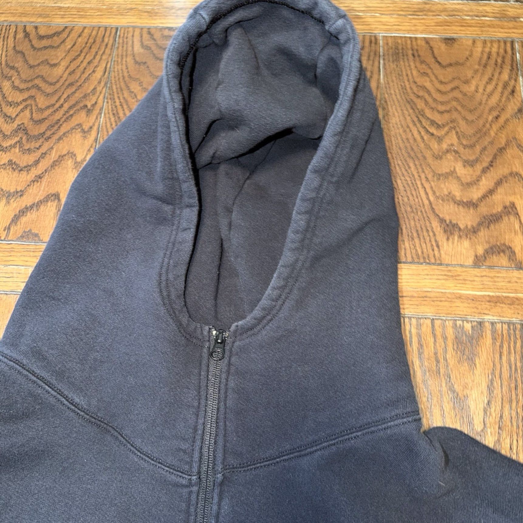 Vintage 1620 Hoodie Mens Large Black Full Zip Cordura Panels Made in USA Workwear Size US L / EU 52-54 / 3 - 6 Thumbnail