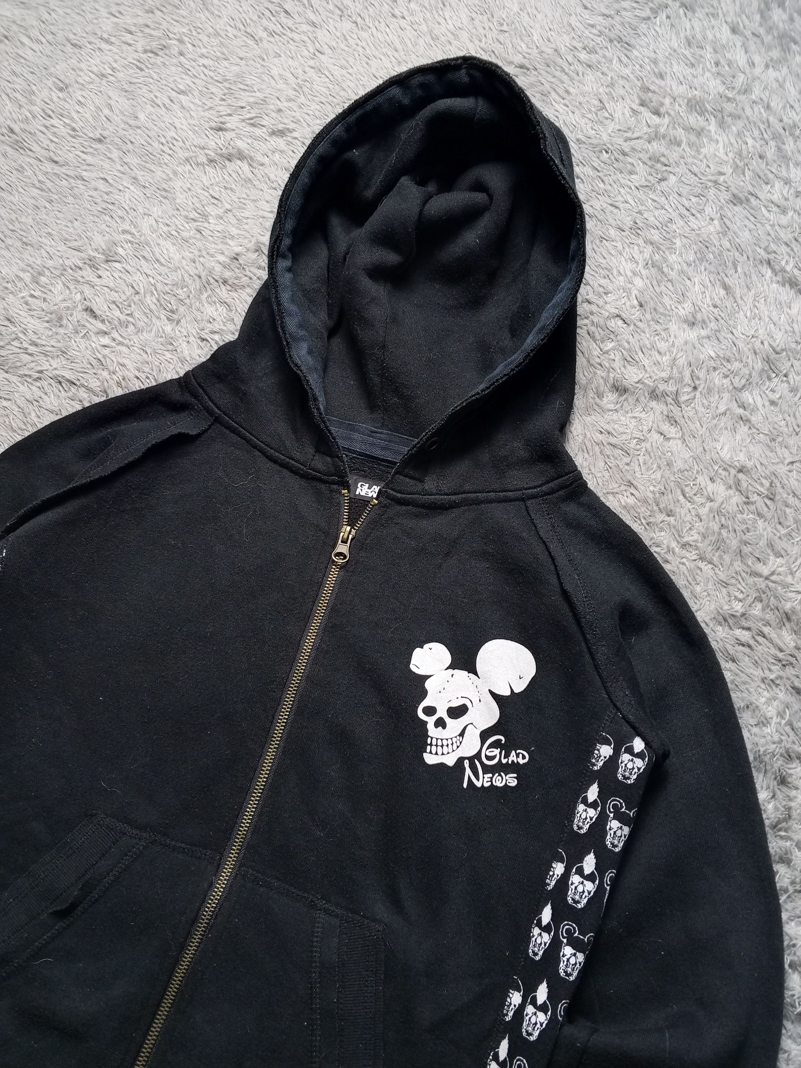 Japanese Brand Crazy Skull japan Brand Glad News Hoodie Size US M / EU 48-50 / 2 - 2 Thumbnail