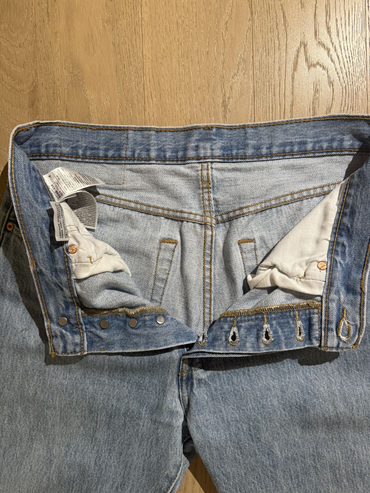 Levi's Levi’s 505 Jeans Regular Light Stonewash Non-Stretch 32x32 Size US 32 / EU 48 - 4 Thumbnail