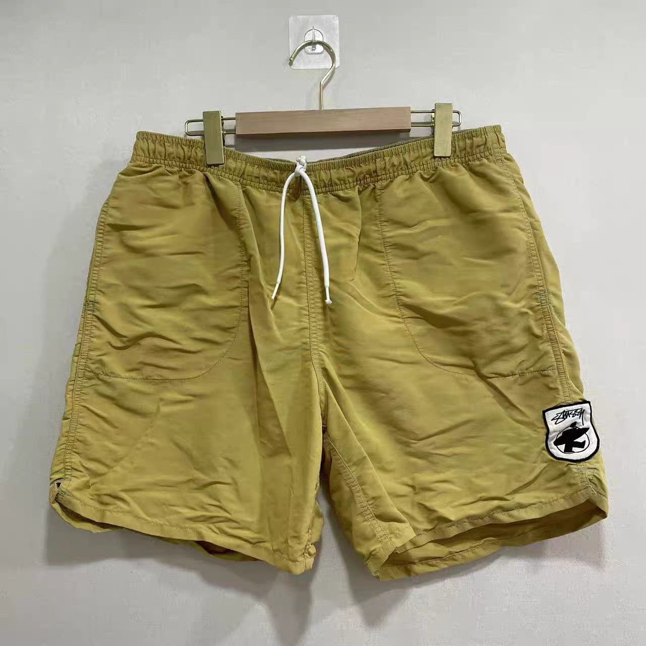 Stussy Stussy Yellow Logo Vintage Retro Shorts K15 Size US 35 - 1 Thumbnail