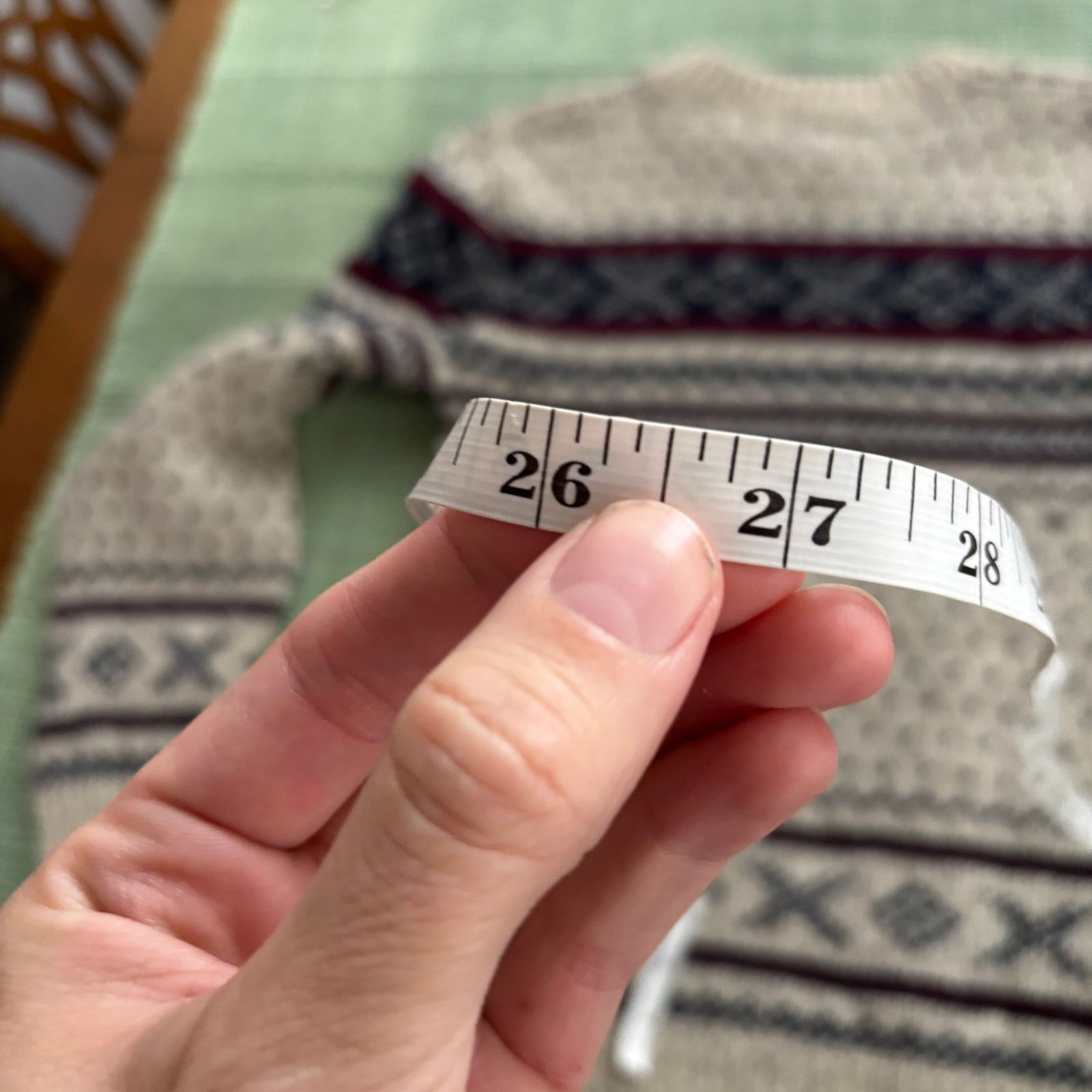 Sears × Vintage Vtg 70s Wool Knit Winter Pattern Sears Fieldmaster Sweater Size S / US 4 / IT 40 - 8 Thumbnail