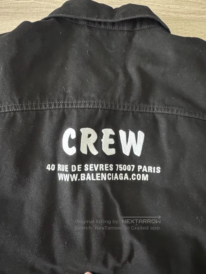 Balenciaga Balenciaga Crew Denim Jacket Size 44 Size US S / EU 44-46 / 1 - 7 Thumbnail